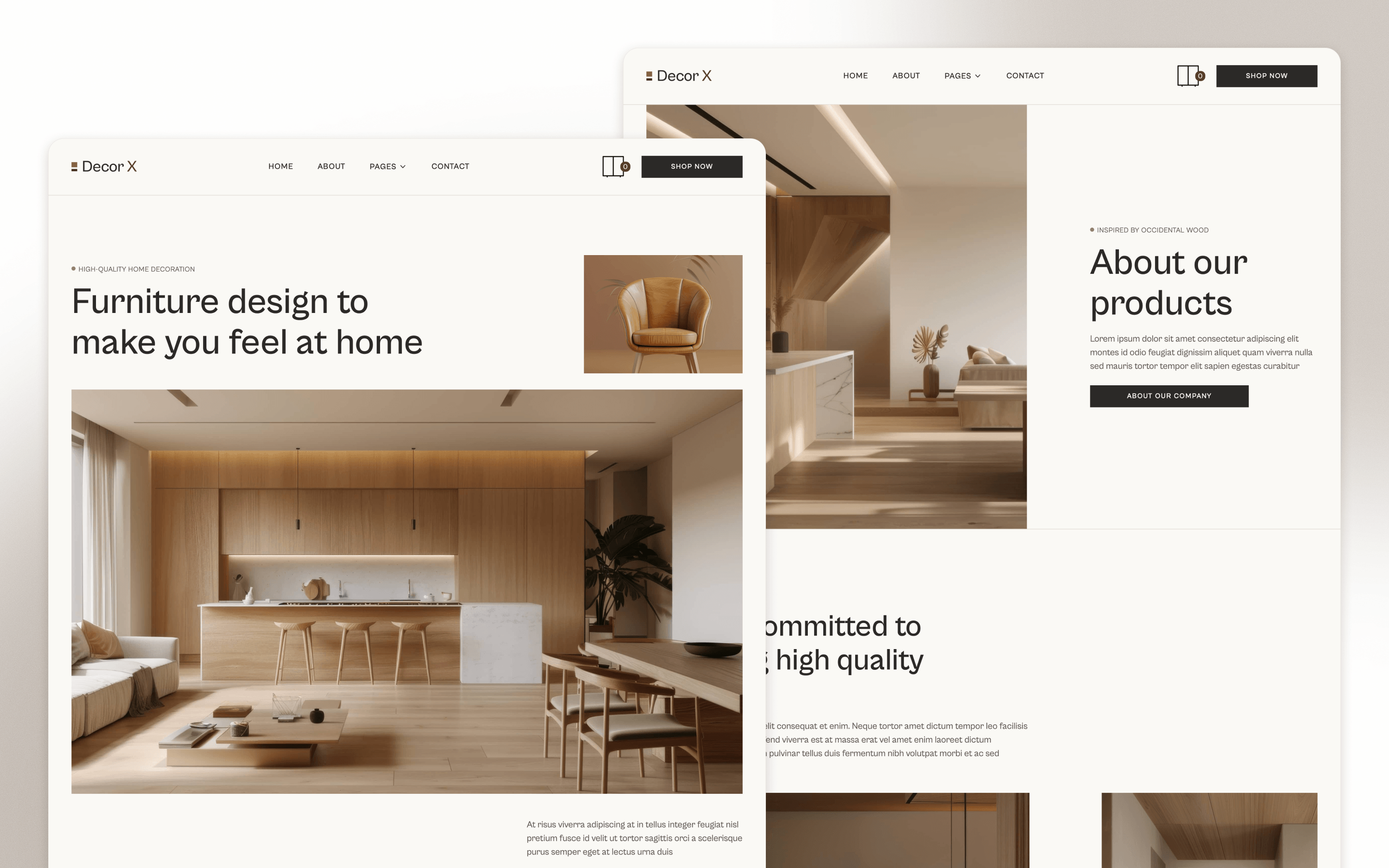 Decor X Furniture Ecommerce Website Template by BRIX Agency