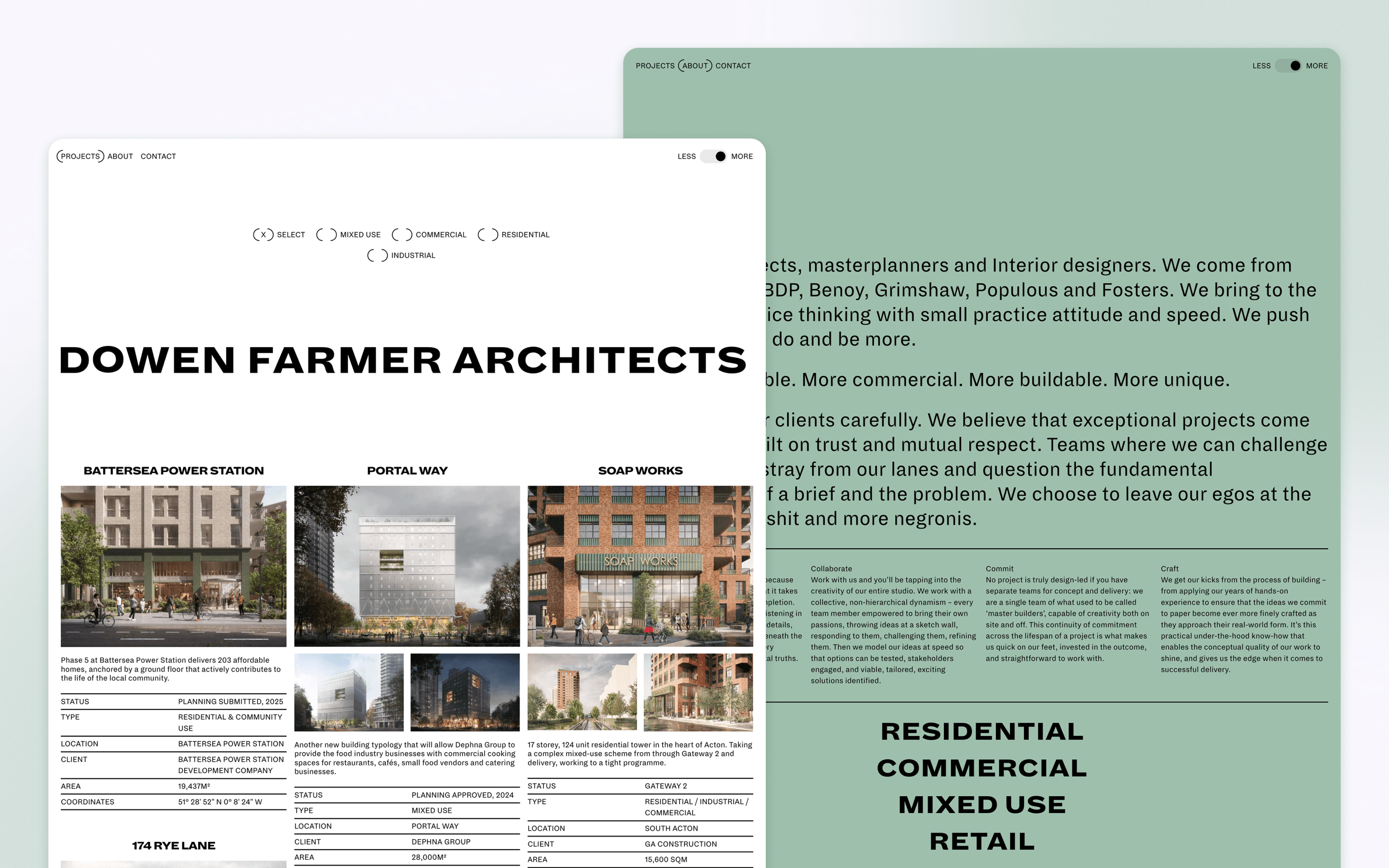 Dowen Farmer Architects Architecture Website Development by Cliff Studio