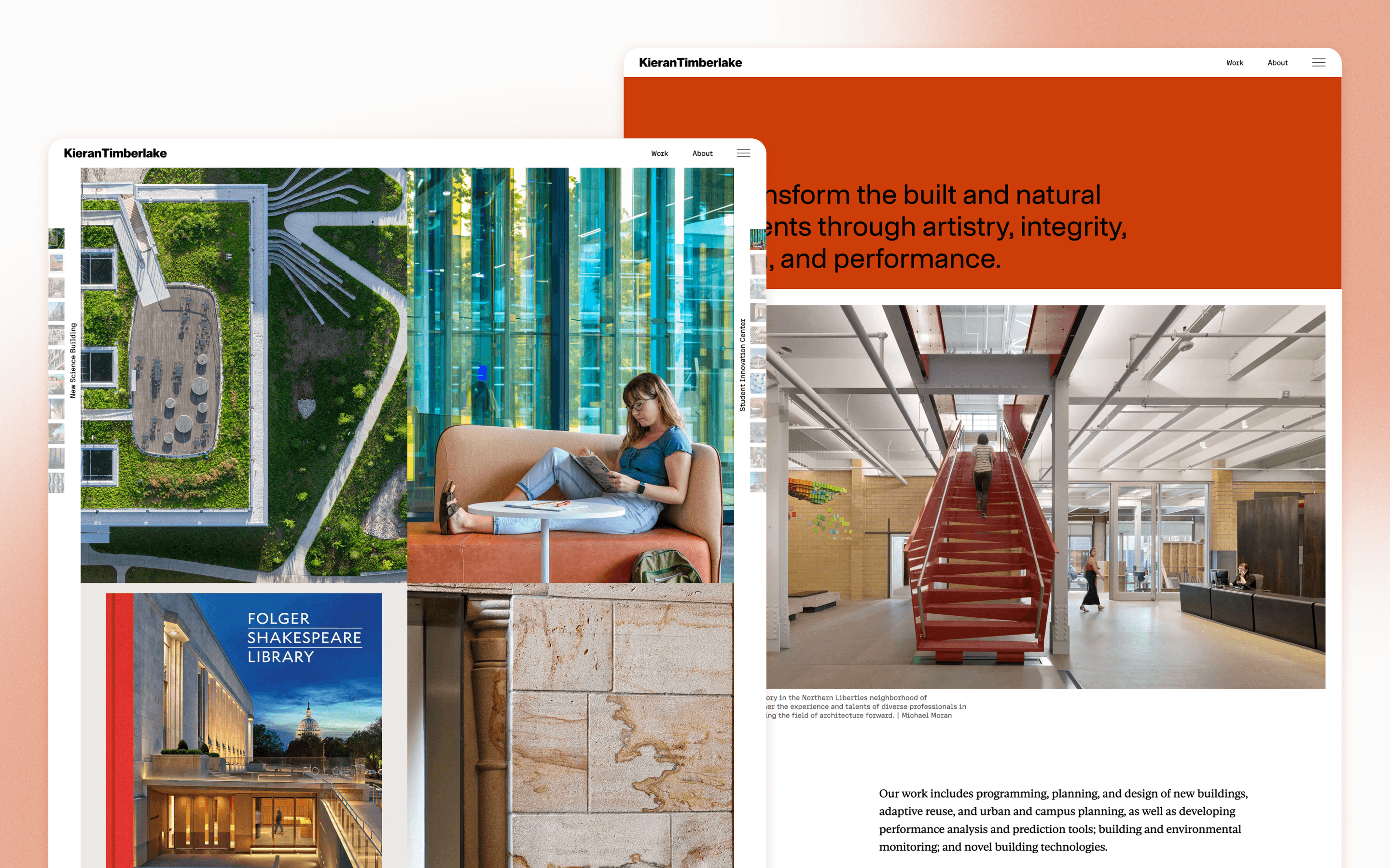 KieranTimberlake Architecture Website Design by Athletics