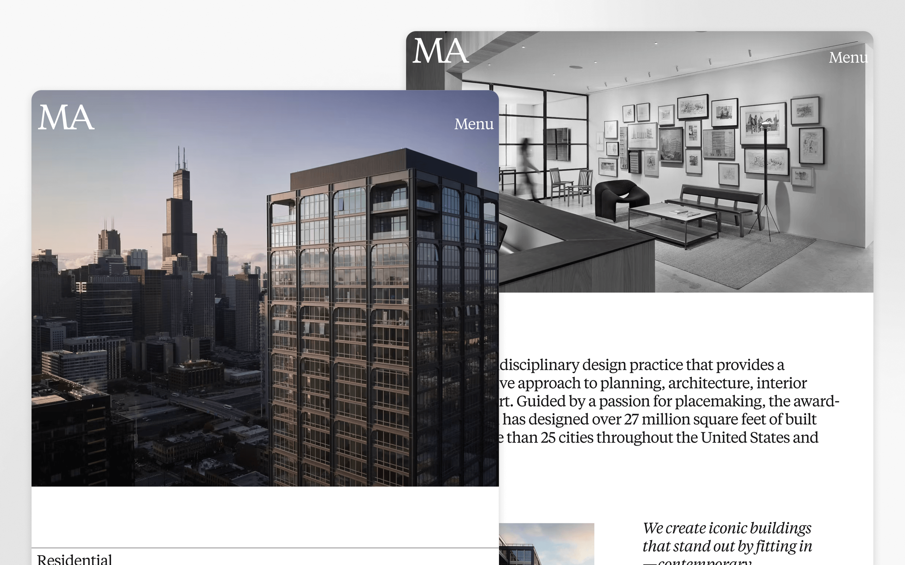 Morris Adjmi Architects Architecture Website Design by The Future Forward