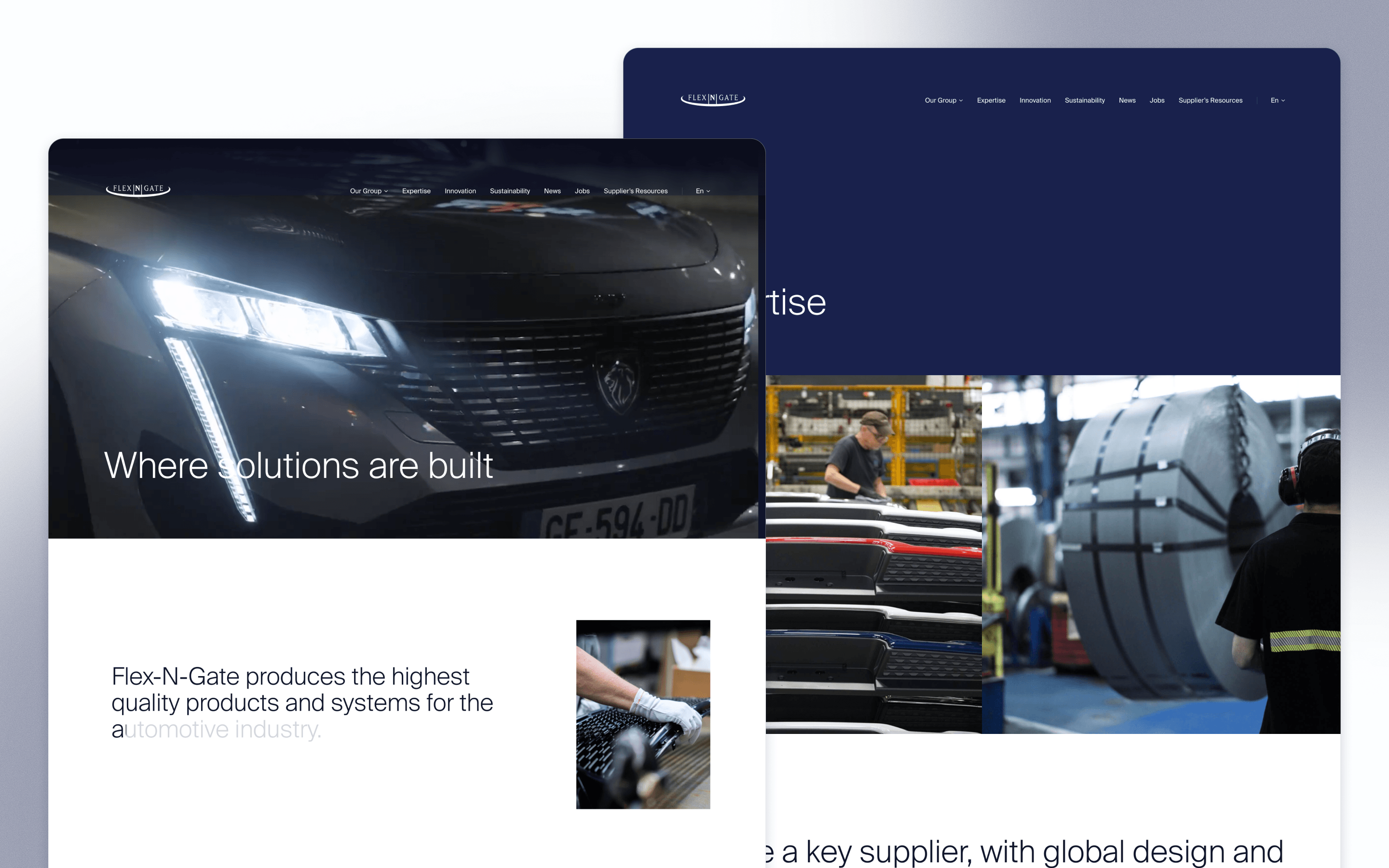 Flex-N-Gate Automotive Website Design by Index Studio