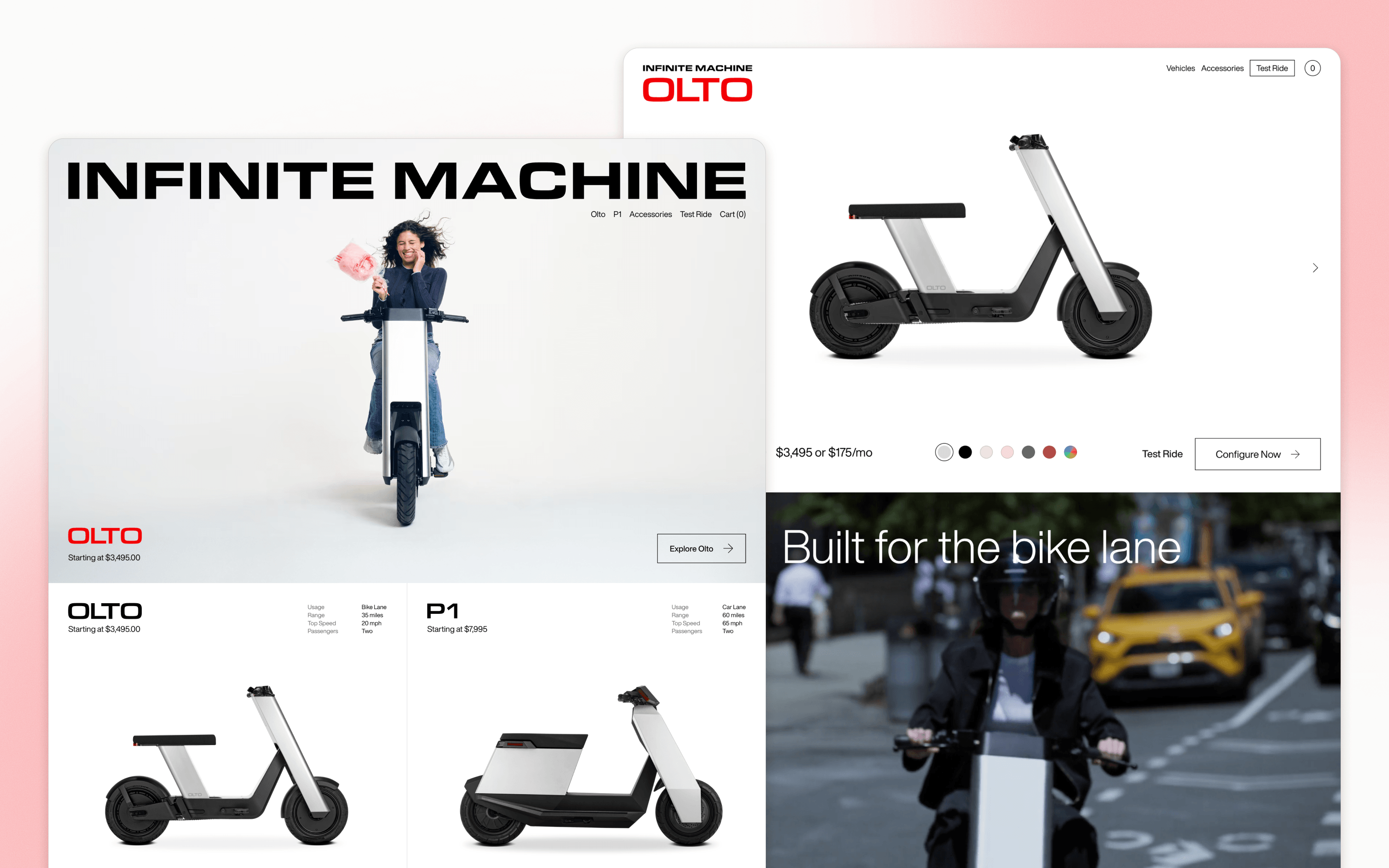 Infinite Machine Automotive Current Website Design