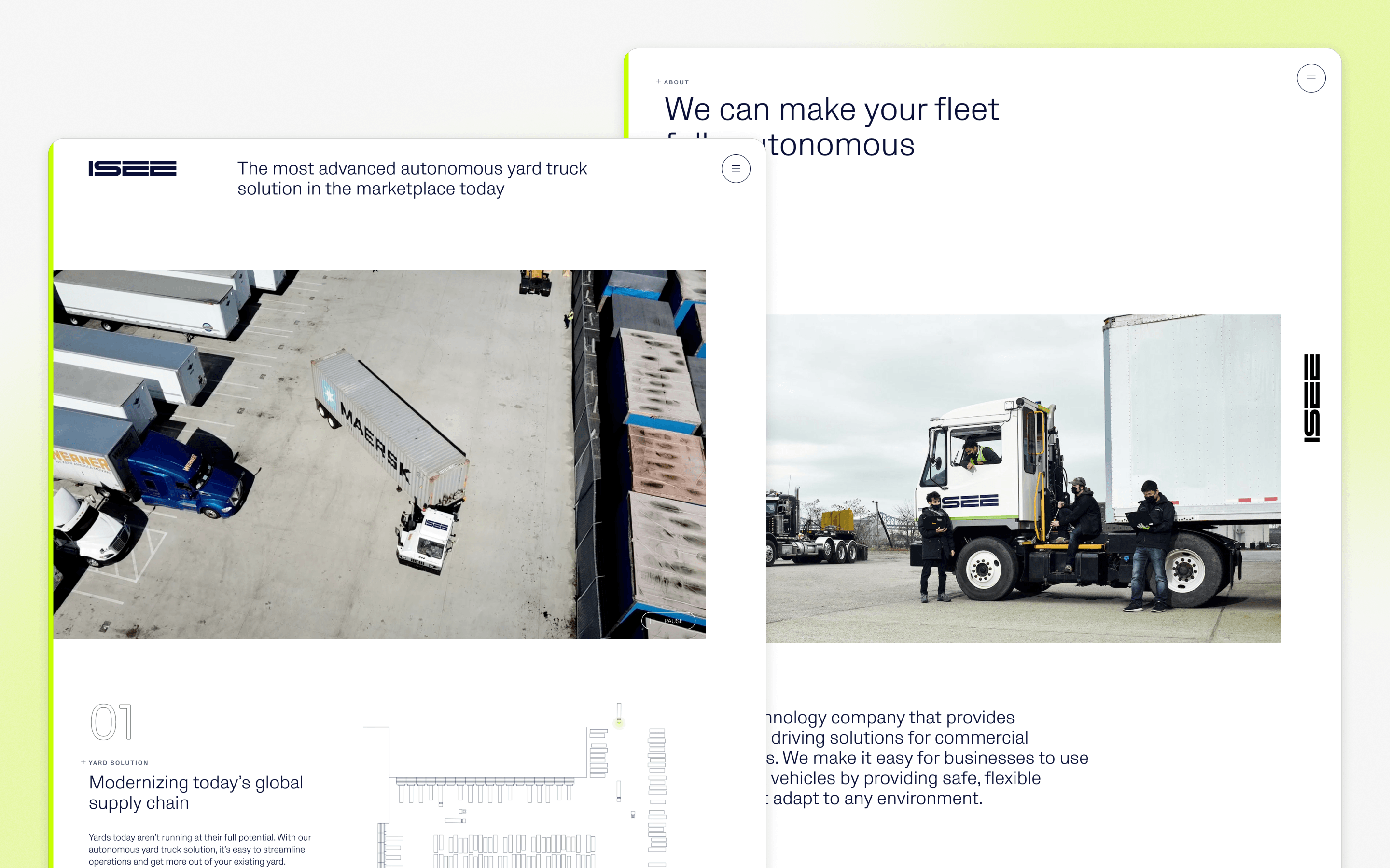 ISEE Automotive Current Website Design