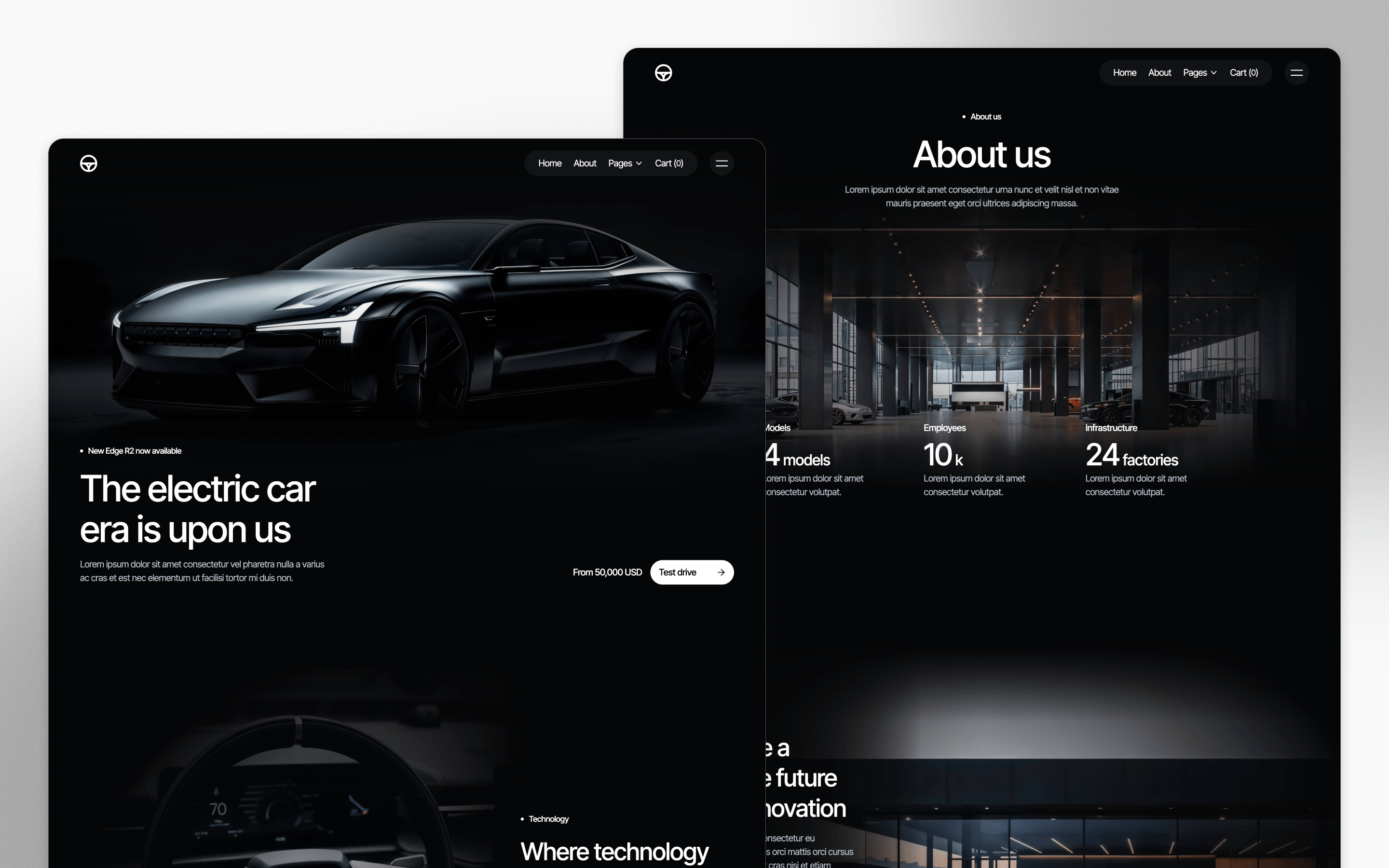 Motorflow Automotive Website Template by BRIX Agency
