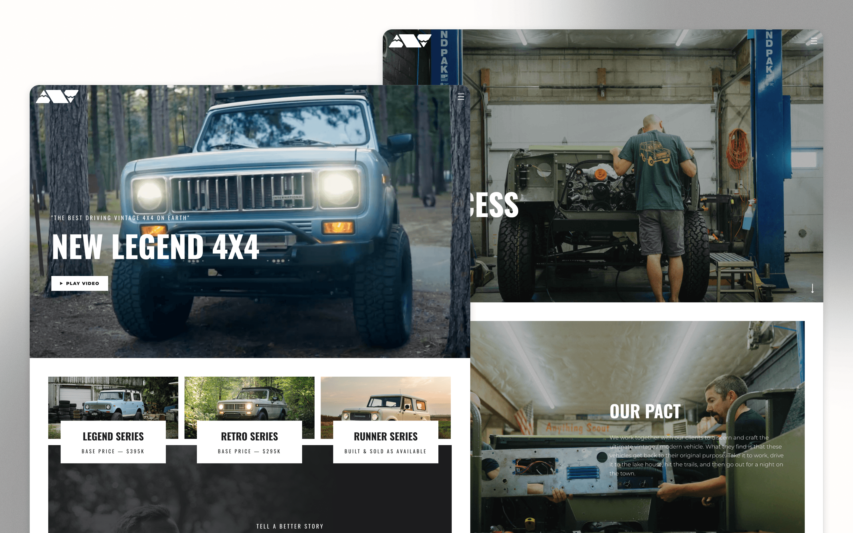 New Legend 4x4 Automotive Website Design by Fhoke