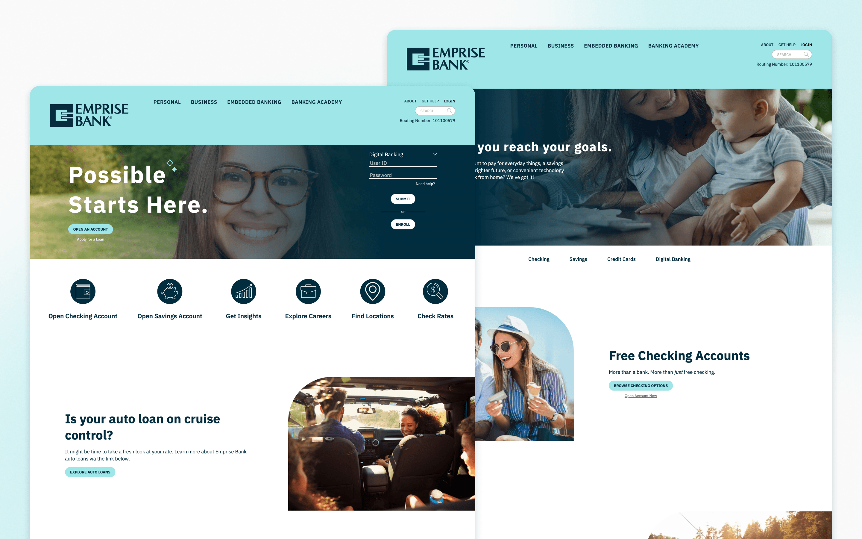 Emprise Bank Banking Website Design by MBB Agency