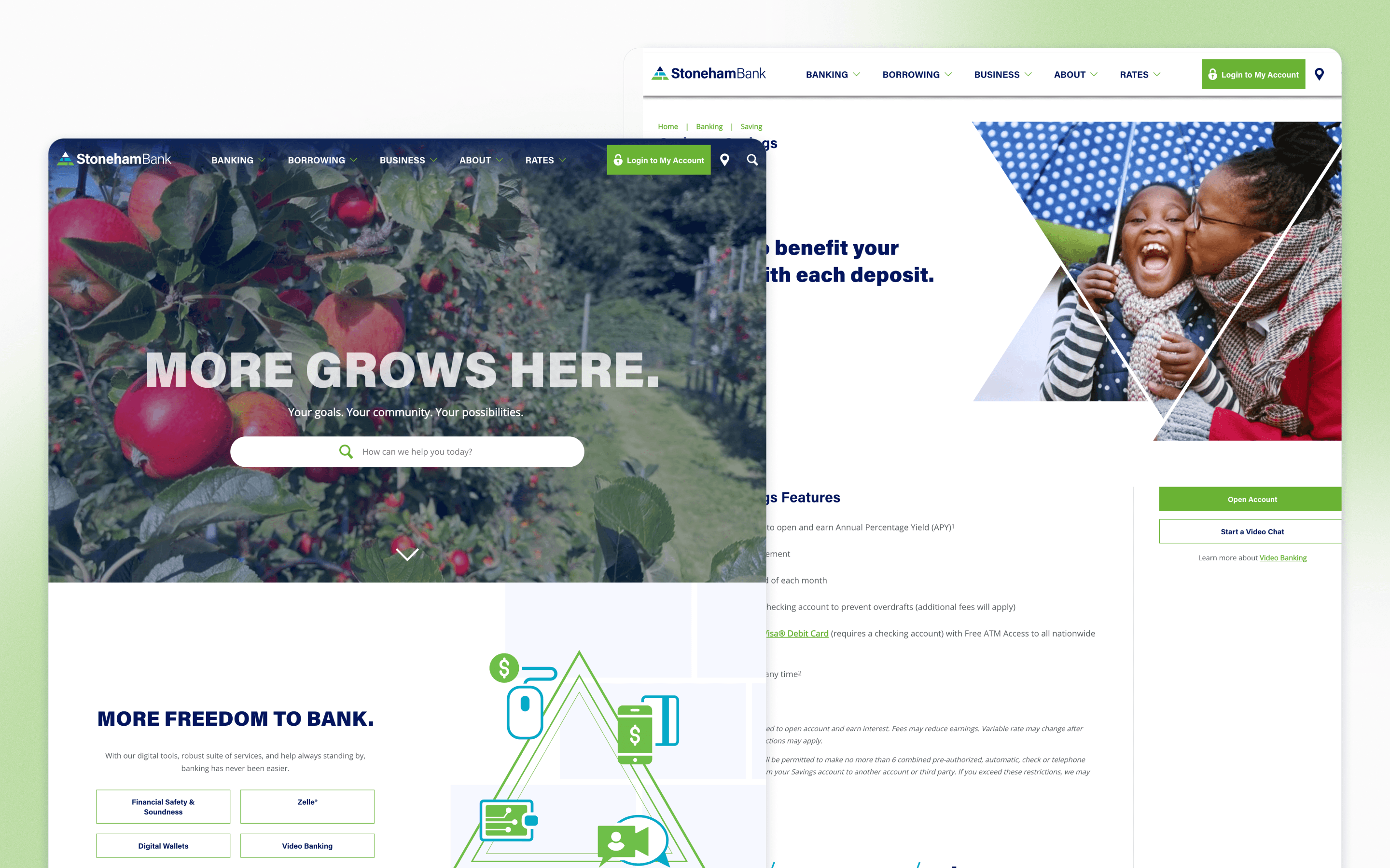 StonehamBank Banking Website Design by Pannos Marketing