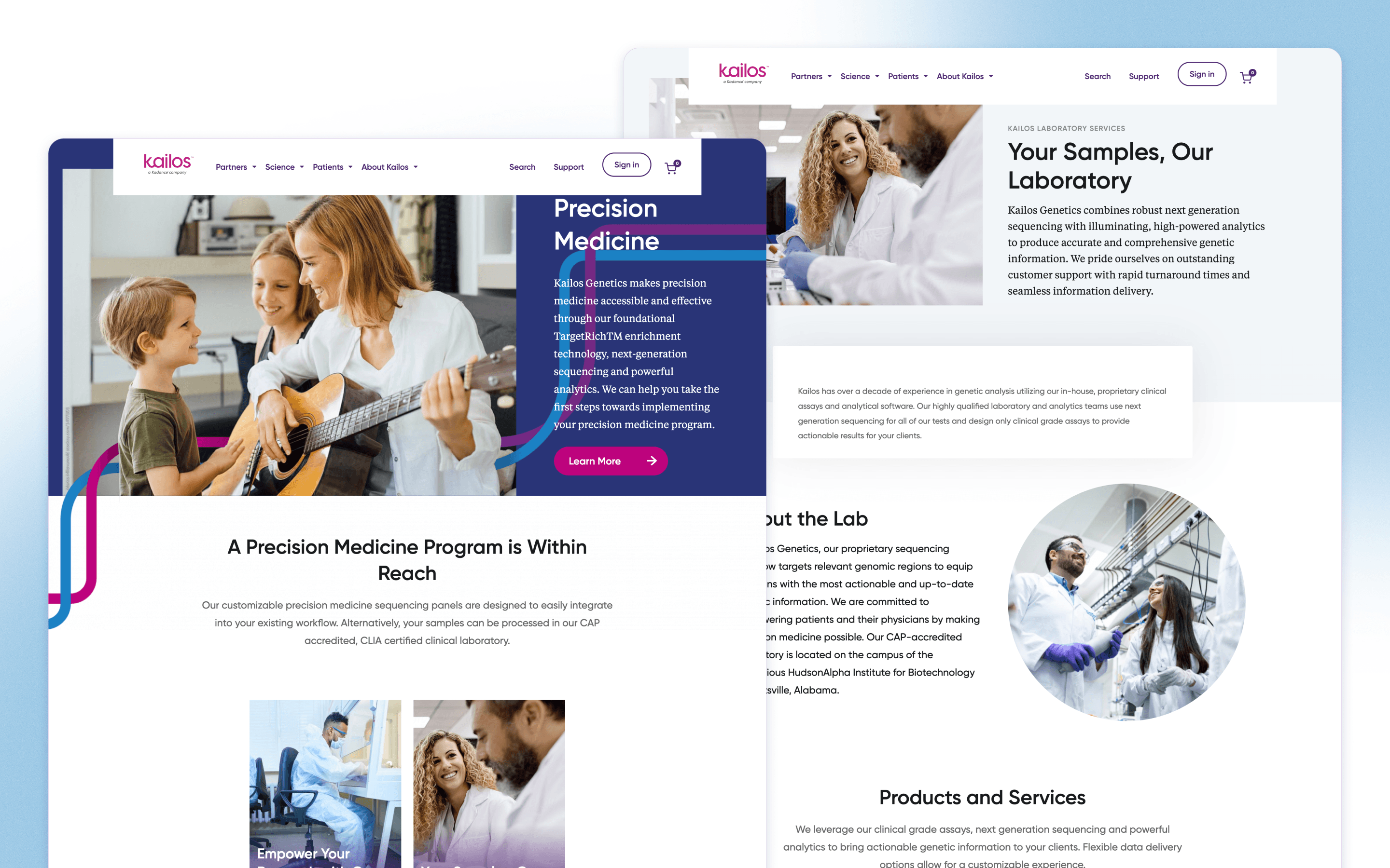 Kailos Genetics Biotechnology Ecommerce Website Development by WDB Agency
