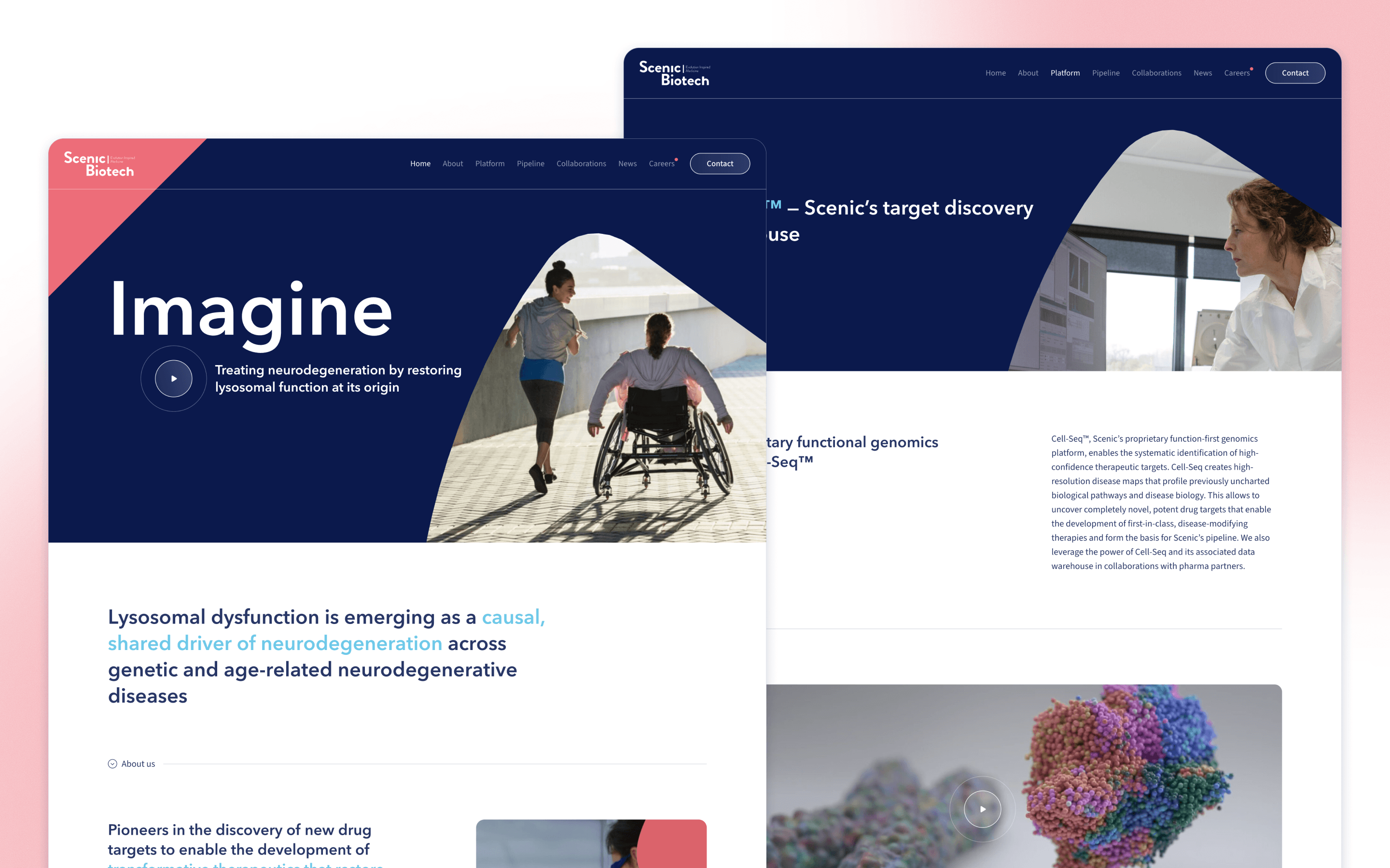 Scenic Biotech Biotechnology Website Design by Mars