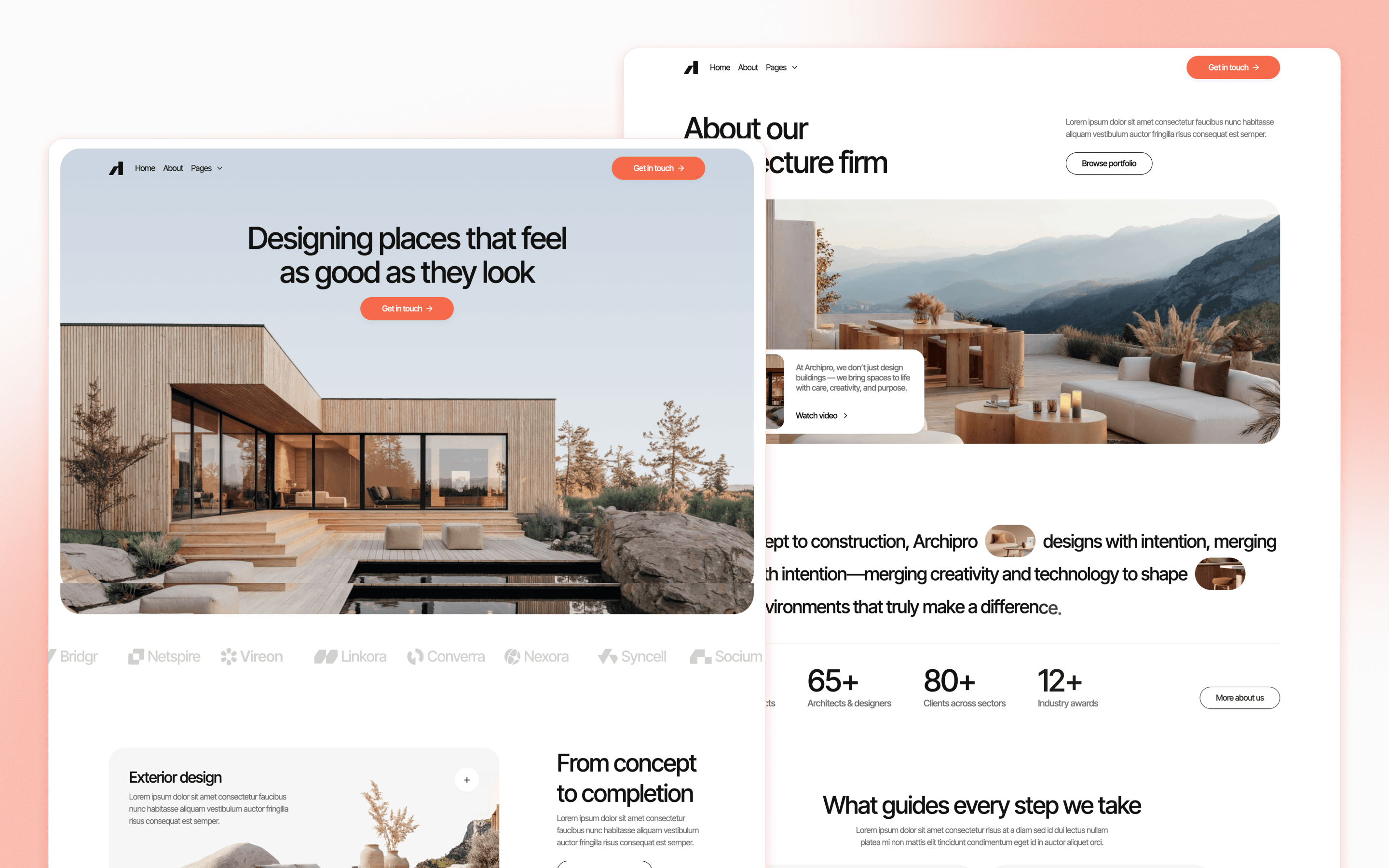 Archipro Architecture Firm Website Template by BRIX Agency