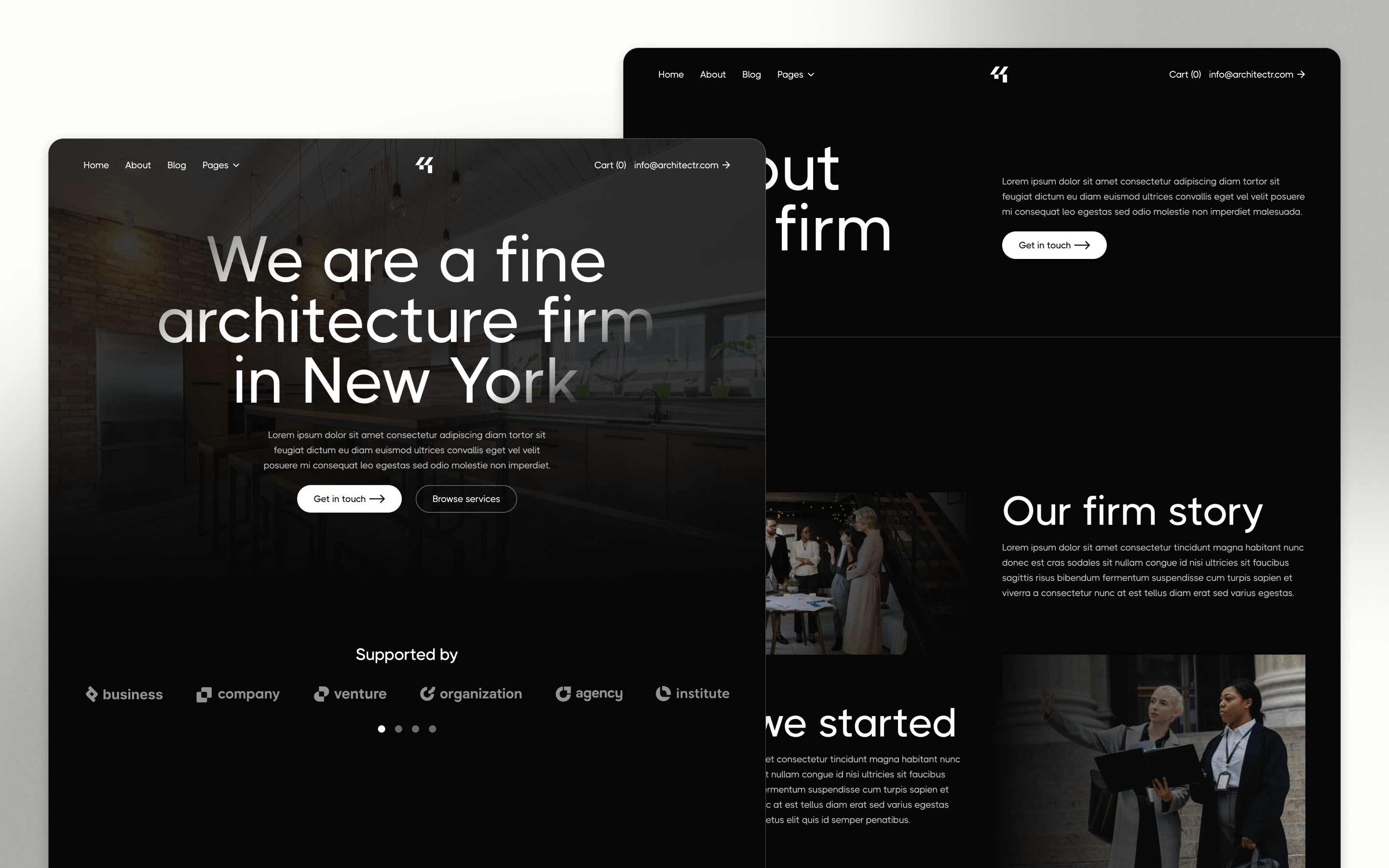 Architectr X Architecture Firm Website Template by BRIX Agency
