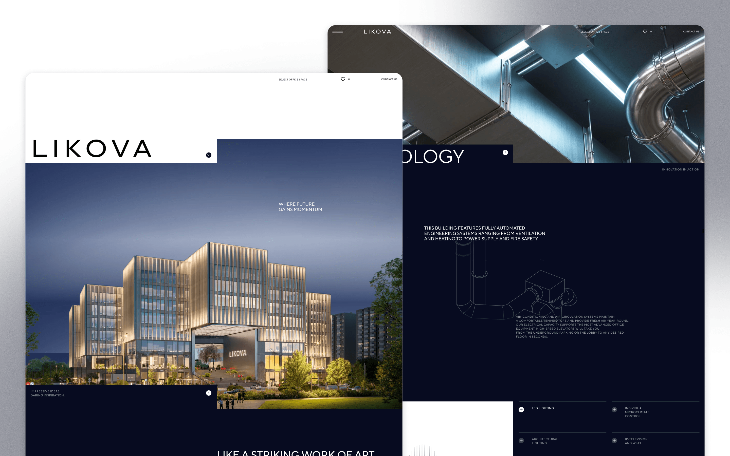 Likova Commercial Real Estate Website Design by Vide Infra