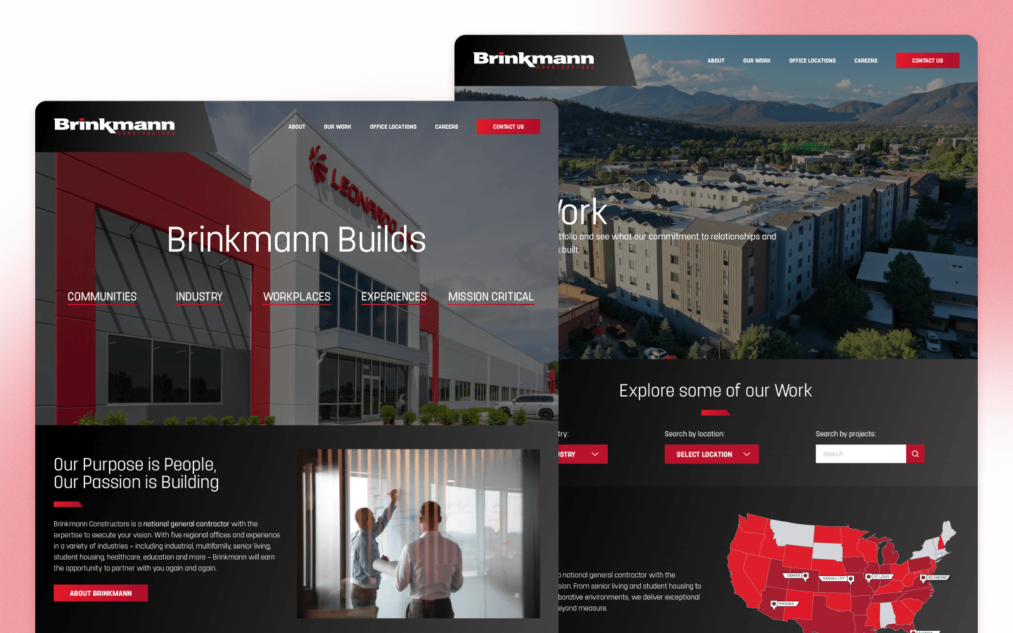 Brinkmann Constructors Construction Website Design by TOKY