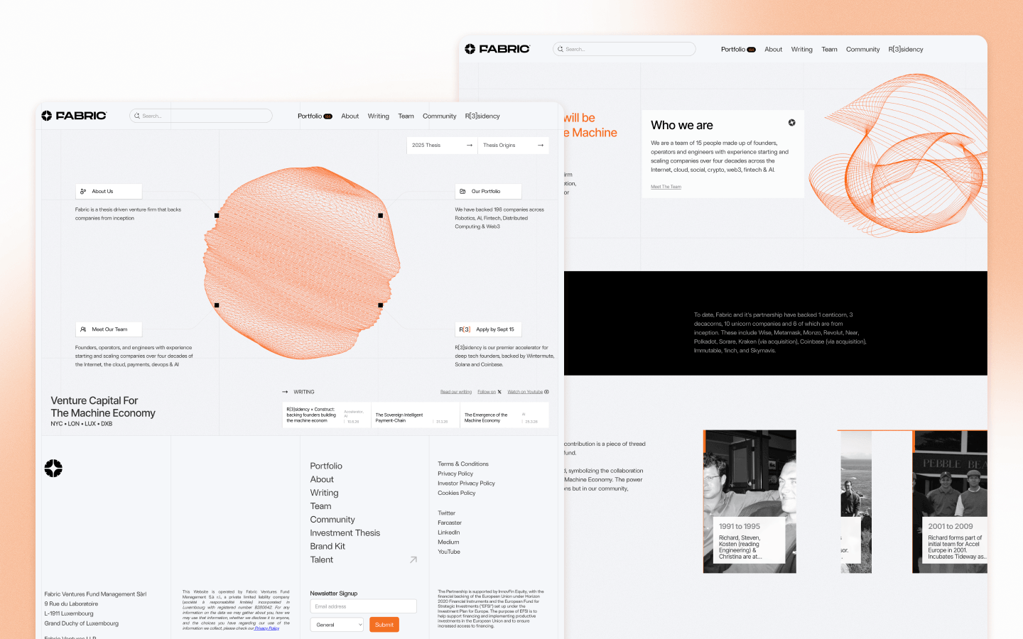 Fabric Crypto Website Design by Flight3