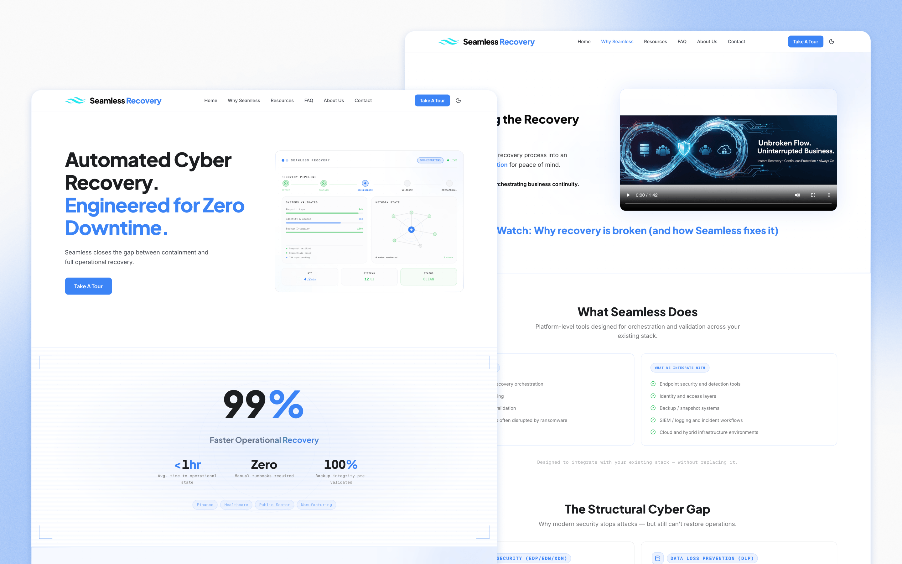 Seamless 24/7 Cybersecurity Website Design by Watkins Web Design