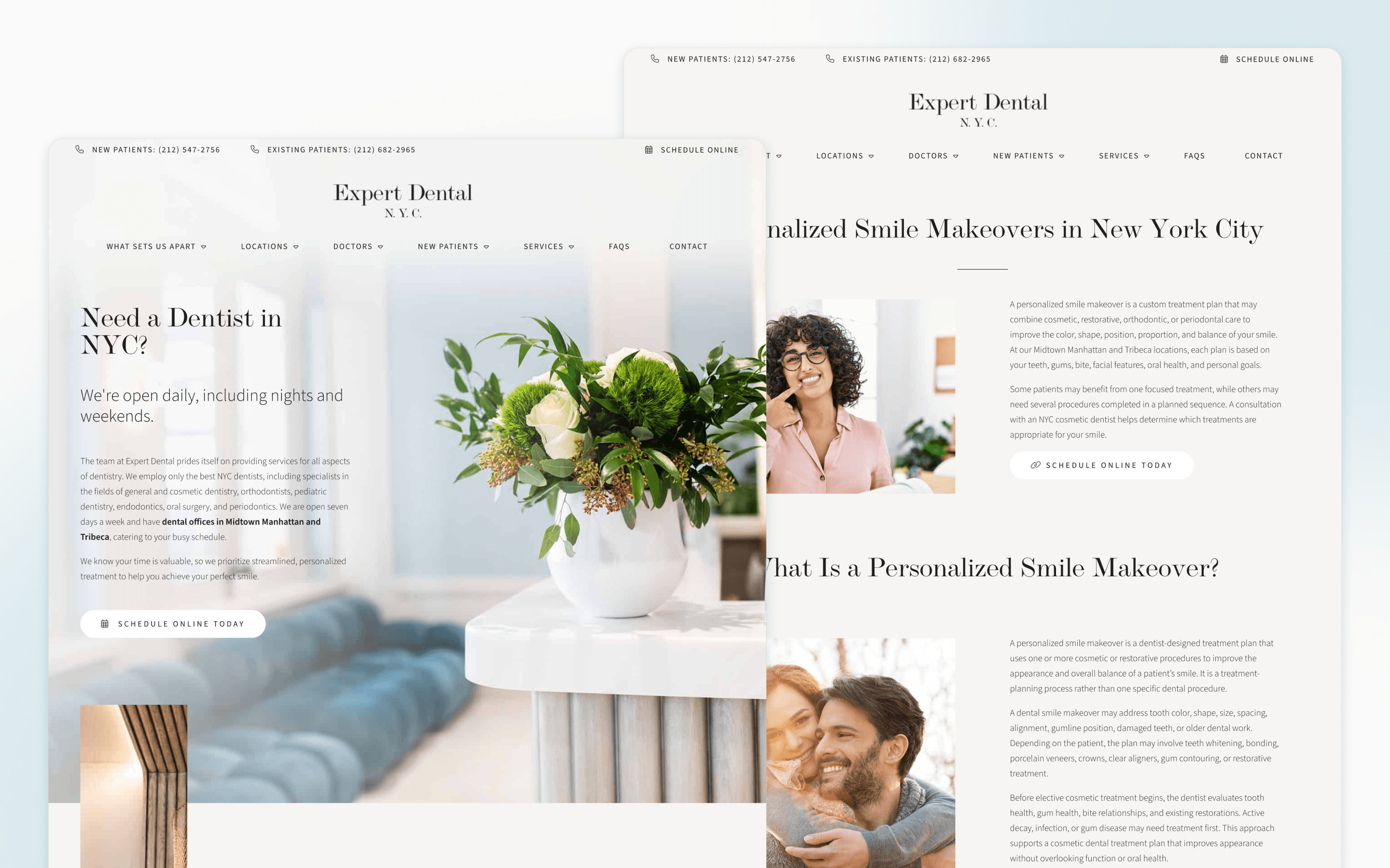 Expert Dental Website Design by Golden Proportions