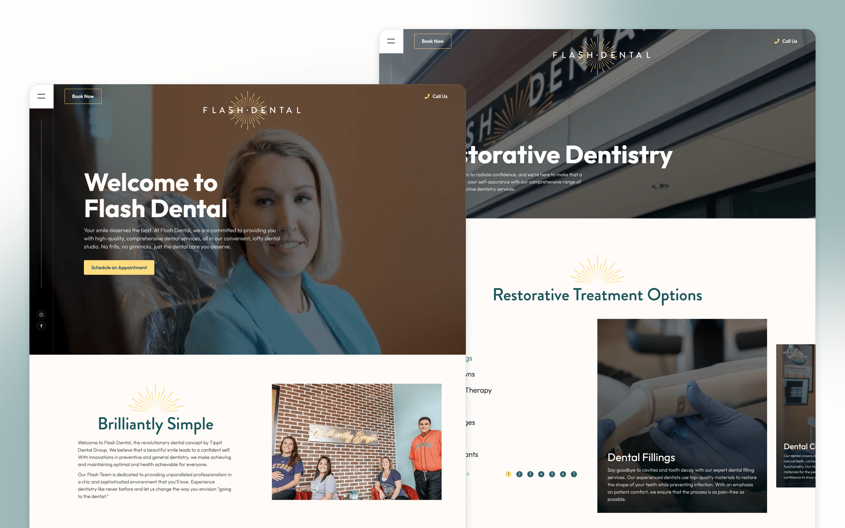 Flash Dental Website Design by Wonderist Agency