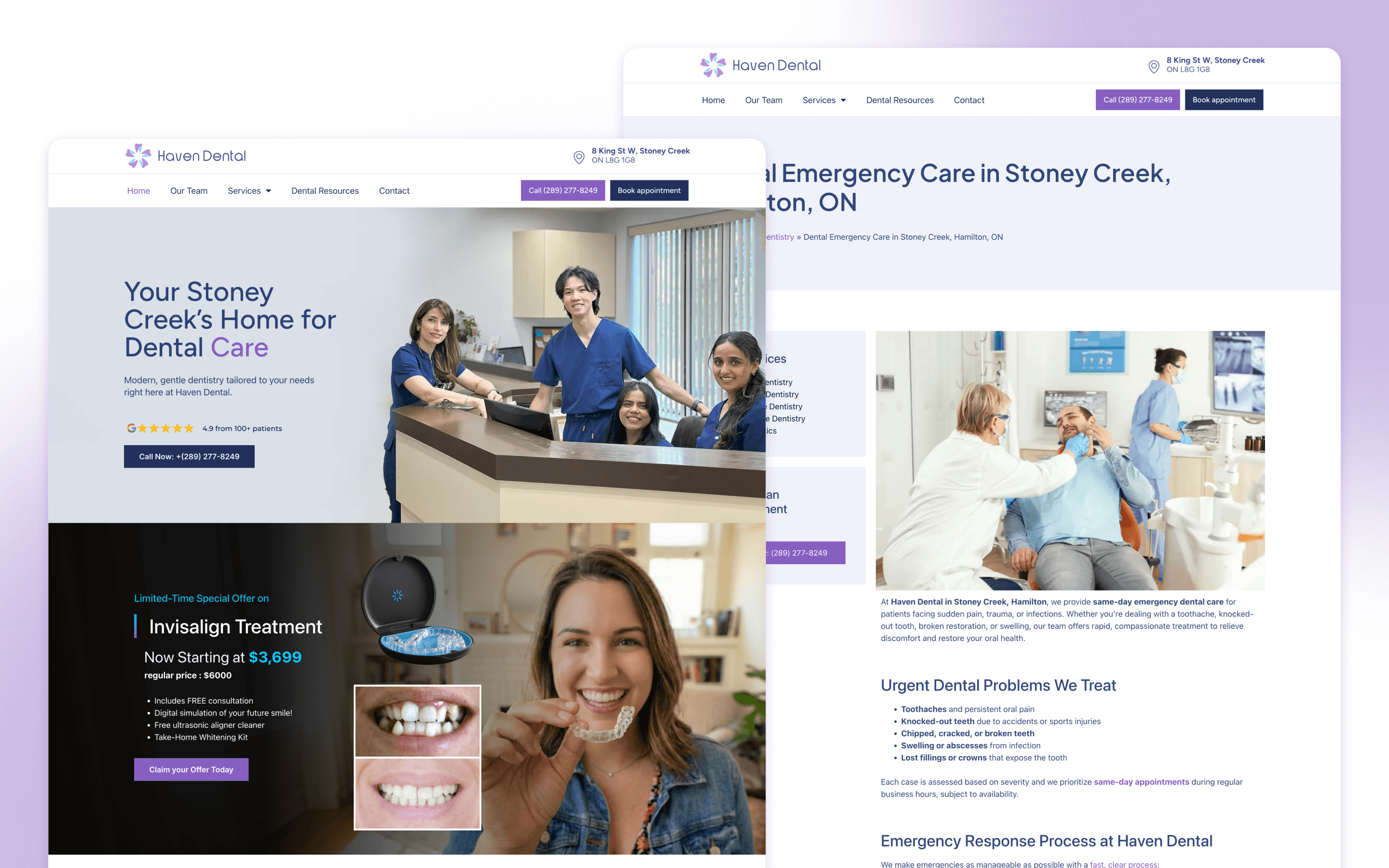 Haven Dental Website Design by Profound Marketing