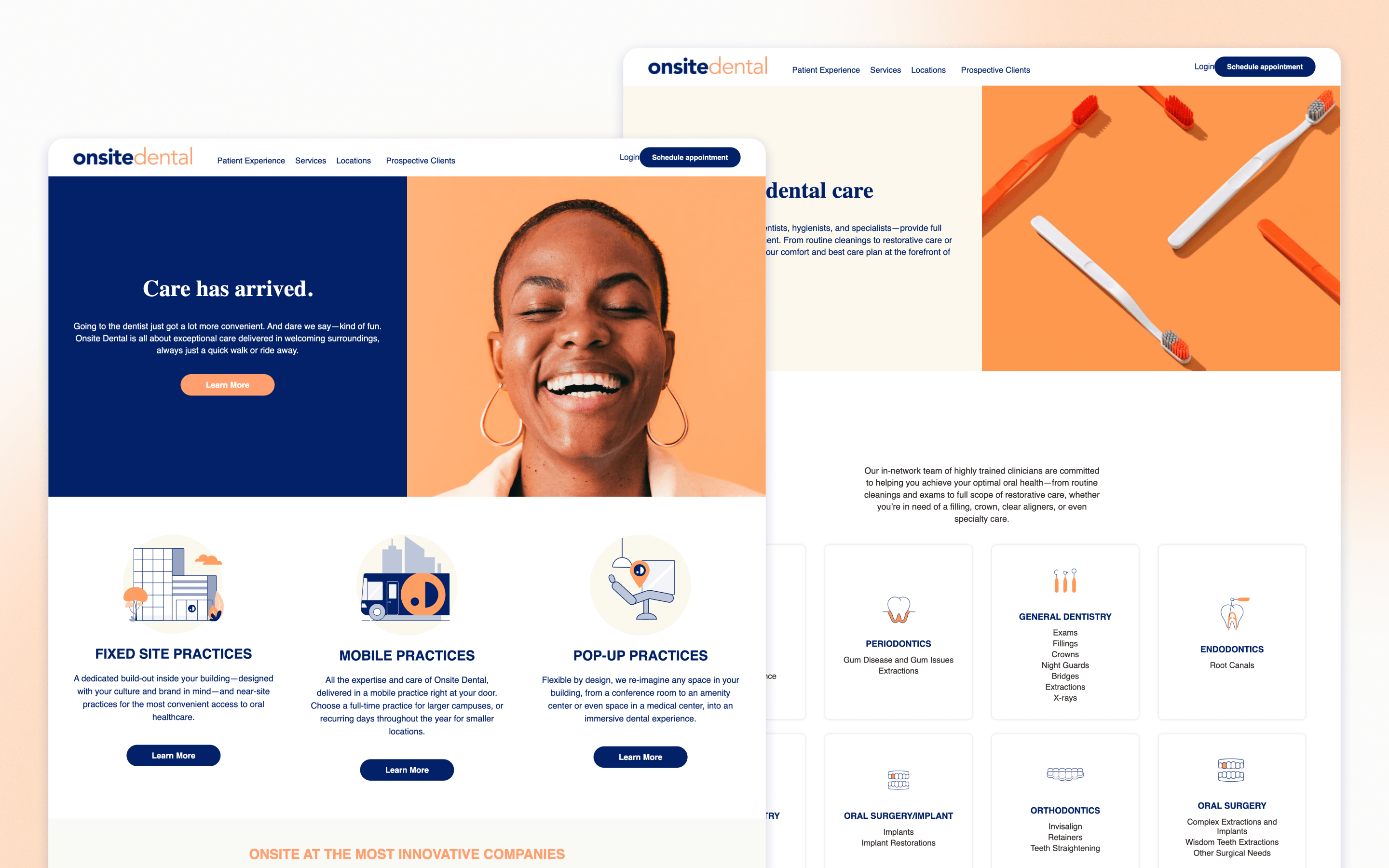 Onsite Dental Website Design by Healthcare Success