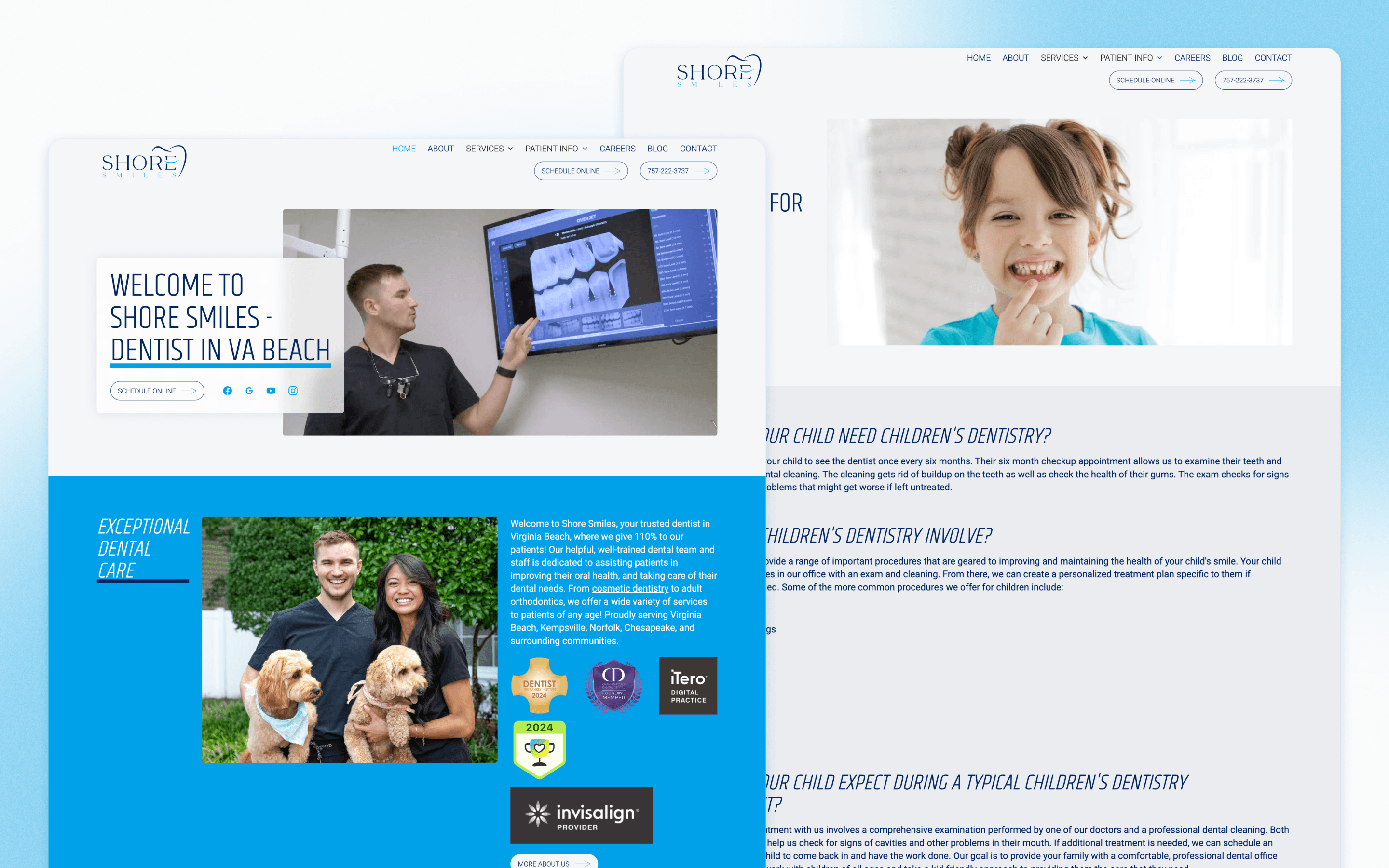 Shore Smiles Dental Website Design by Lasso MD