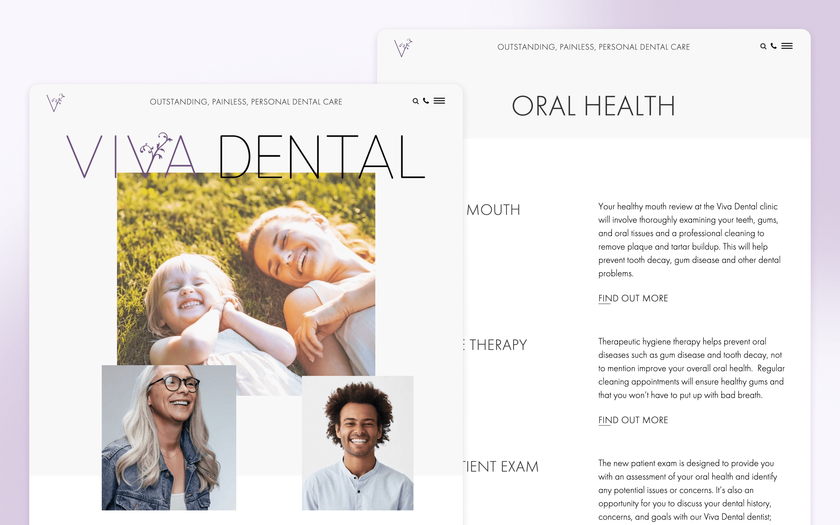 Viva Dental Website Design by Cosmetic Digital