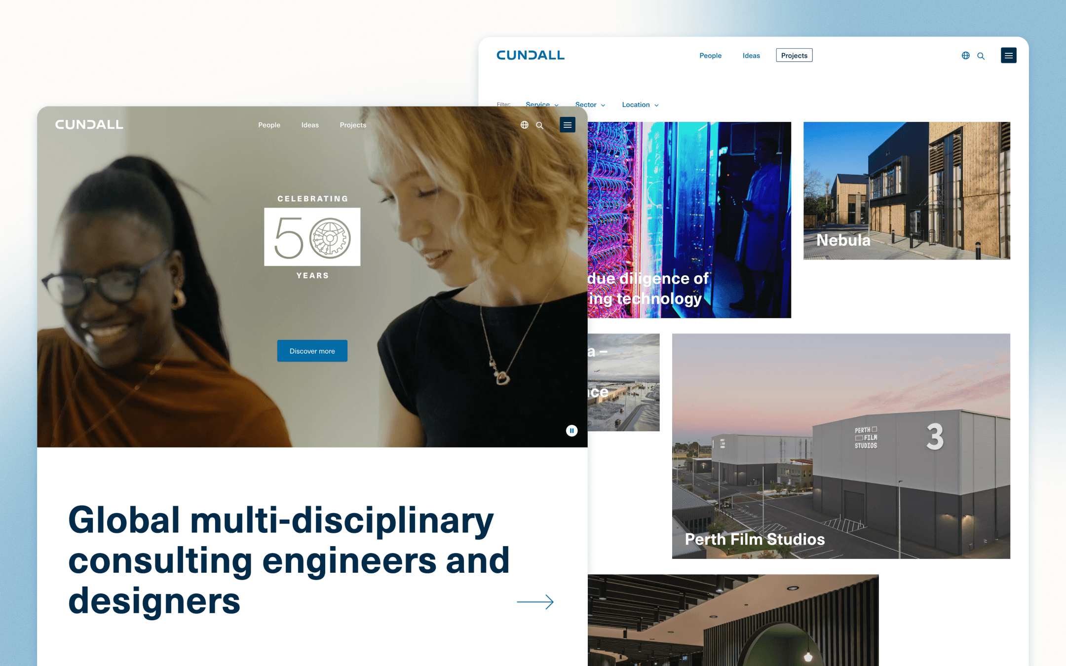 Cundall Engineering Website Design by Ten4