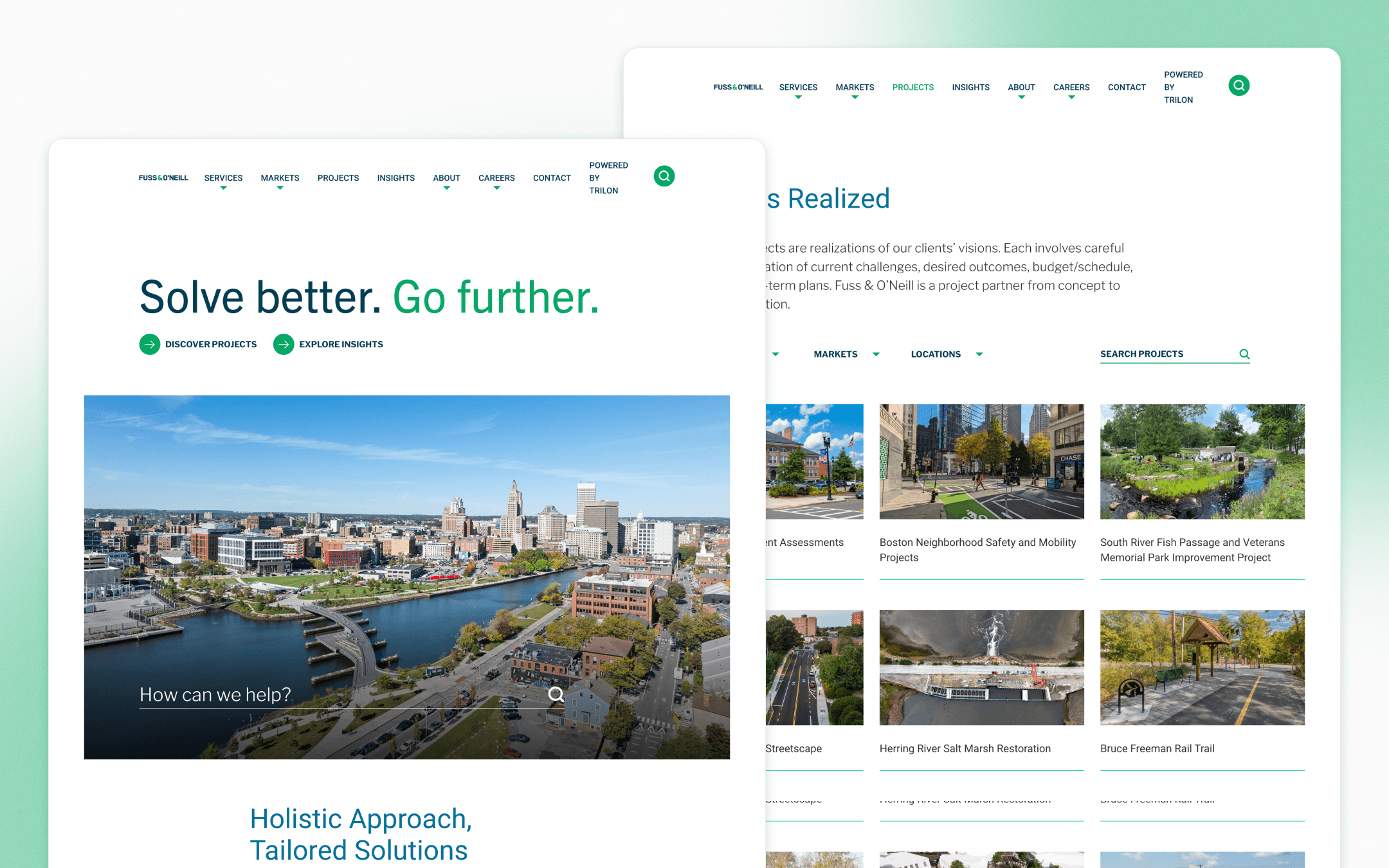 Fuss & O’Neill Engineering Website Design by Substance151