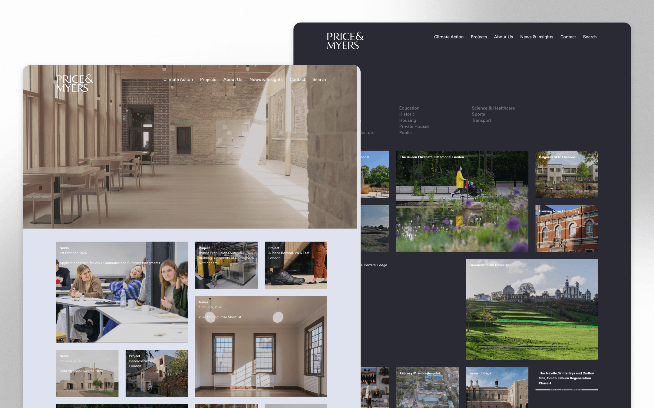 Price & Myers Engineering Website Design by Stylo Design