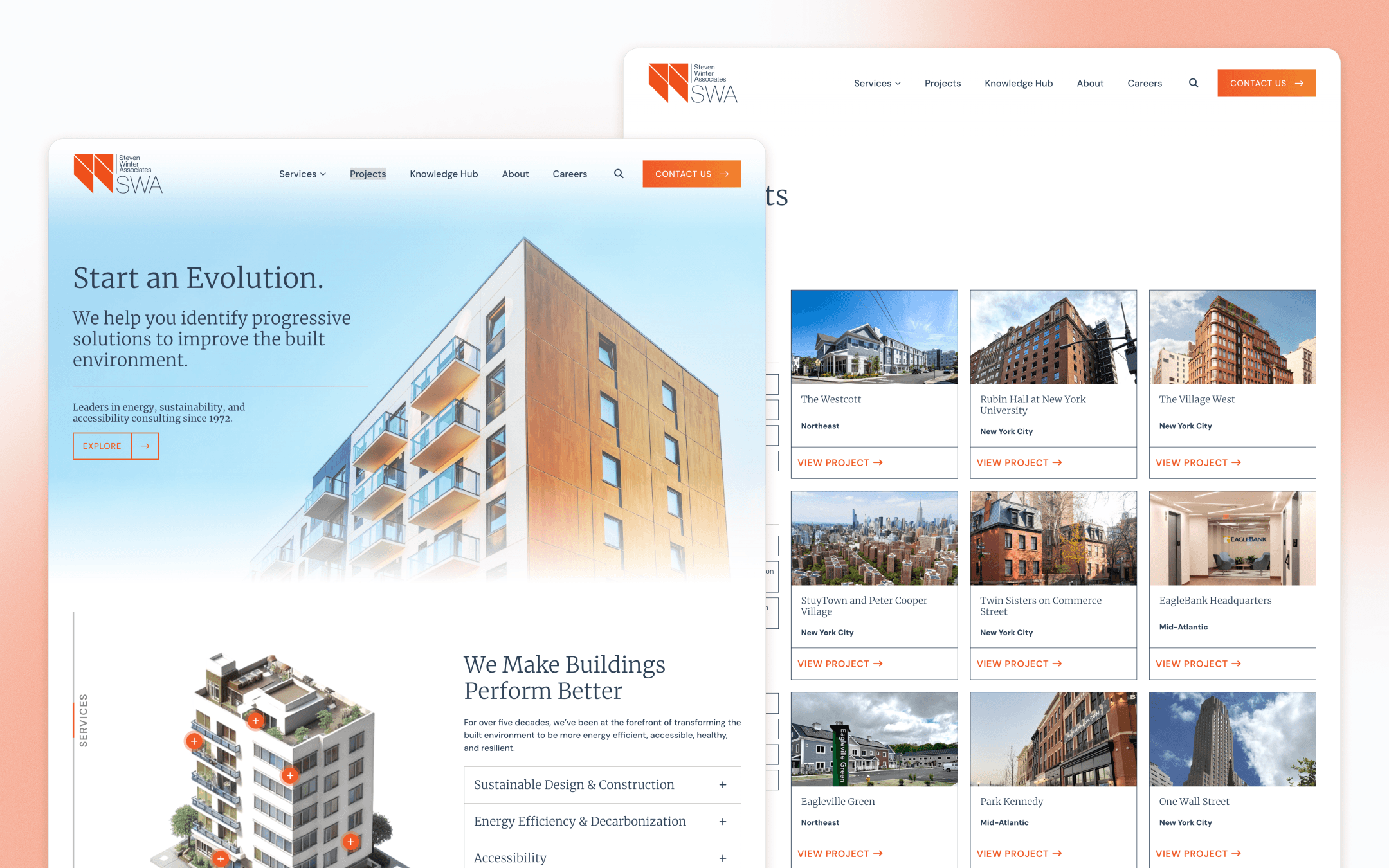 Steven Winter Associates Engineering Website Design by Windmill Strategy