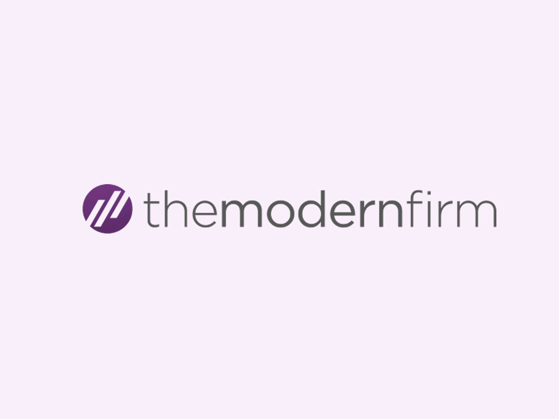 The Modern Firm logo, law firm web design agency for small firms