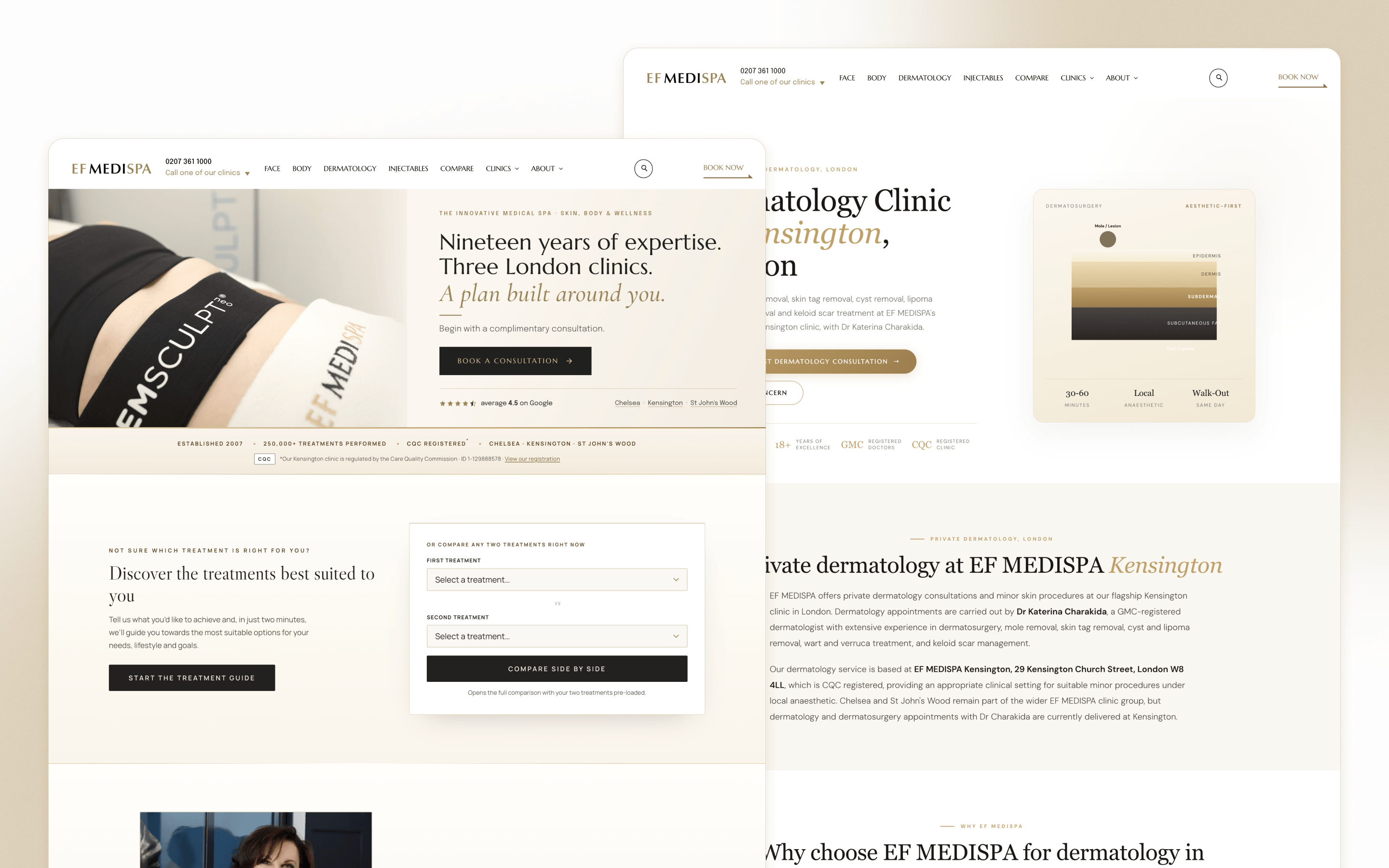 EF MEDISPA Med Spa Website Design by Bigger Picture