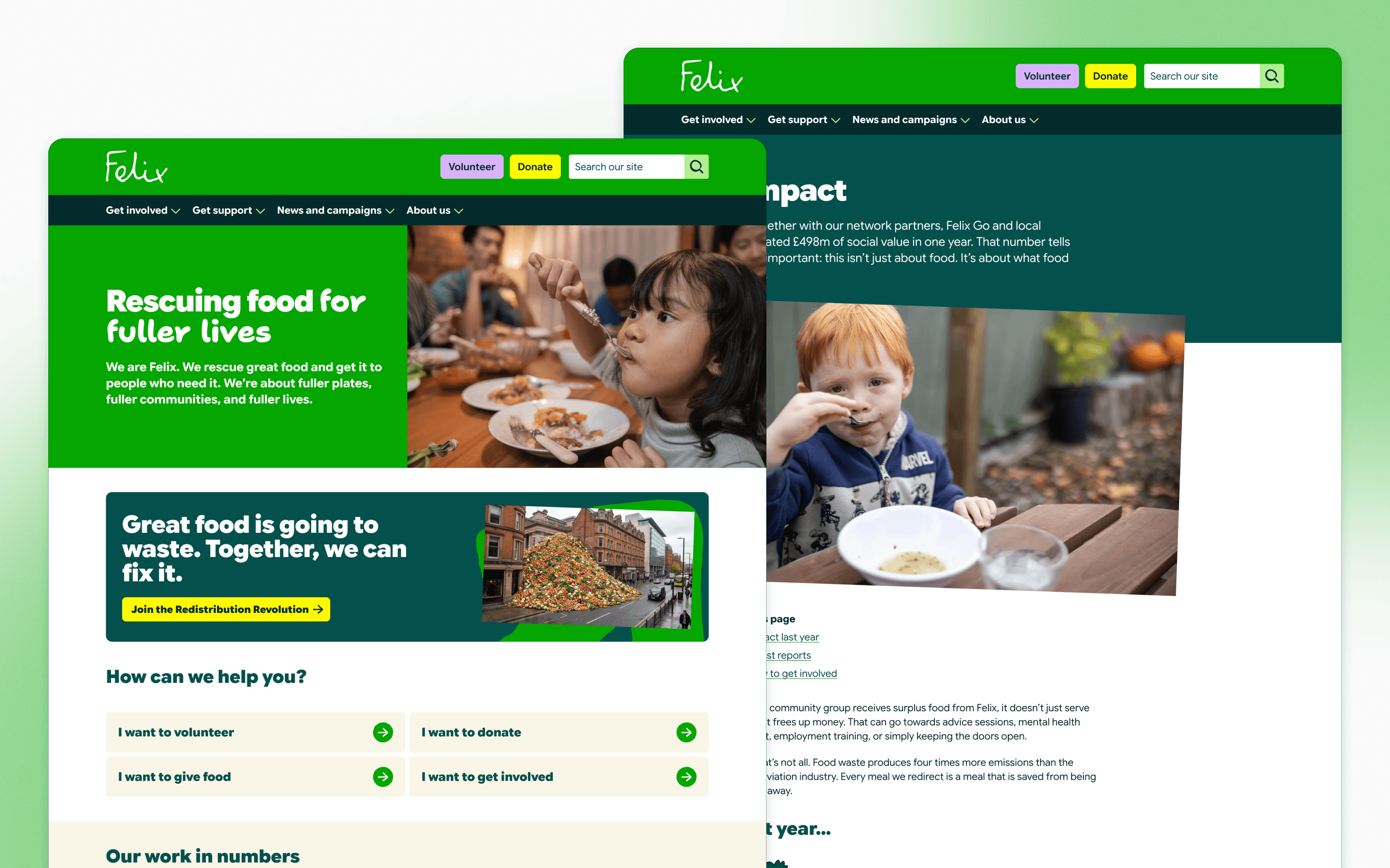 Felix Nonprofit Website Design by William Joseph