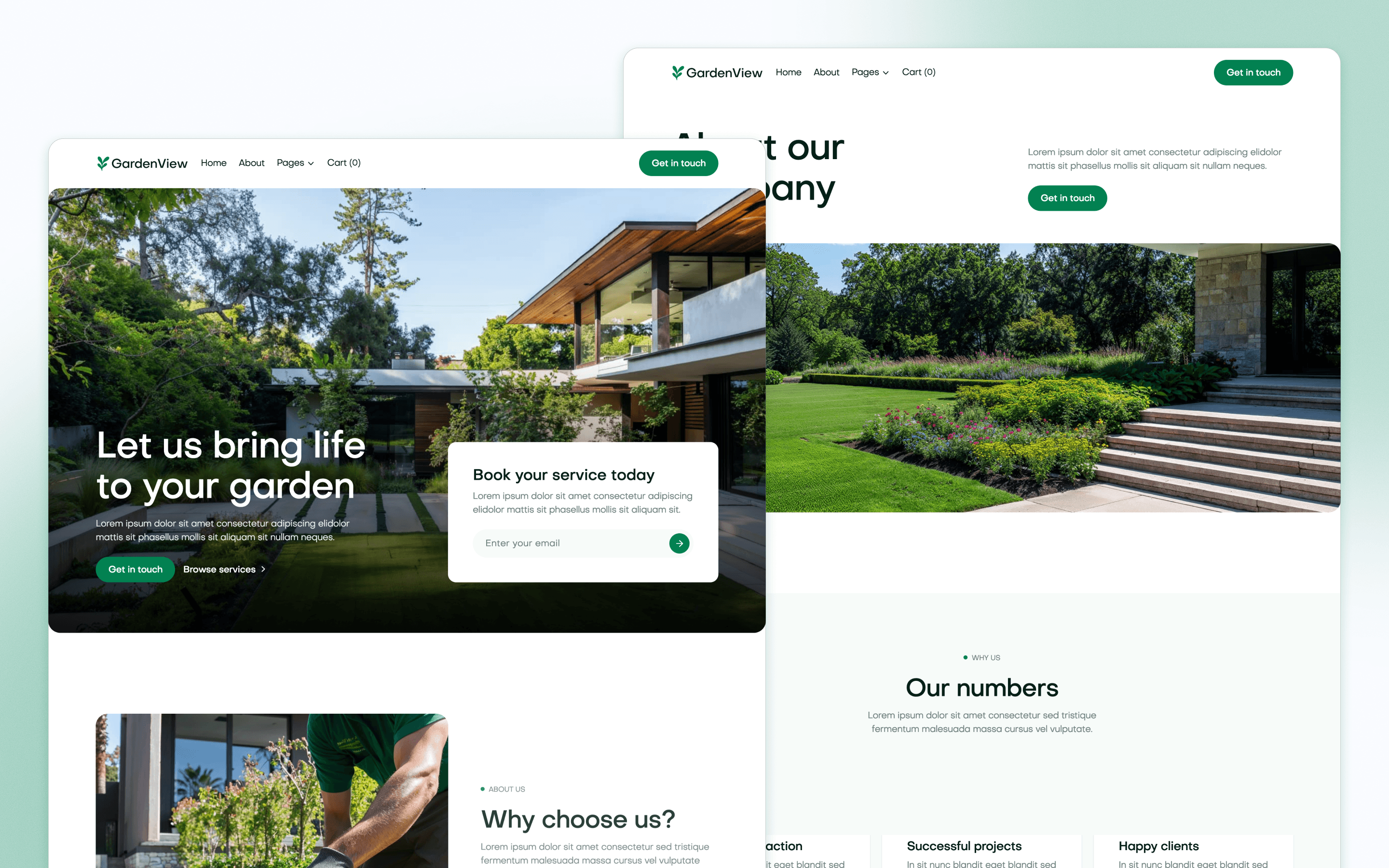 GardenView Gardening Website Template by BRIX Agency