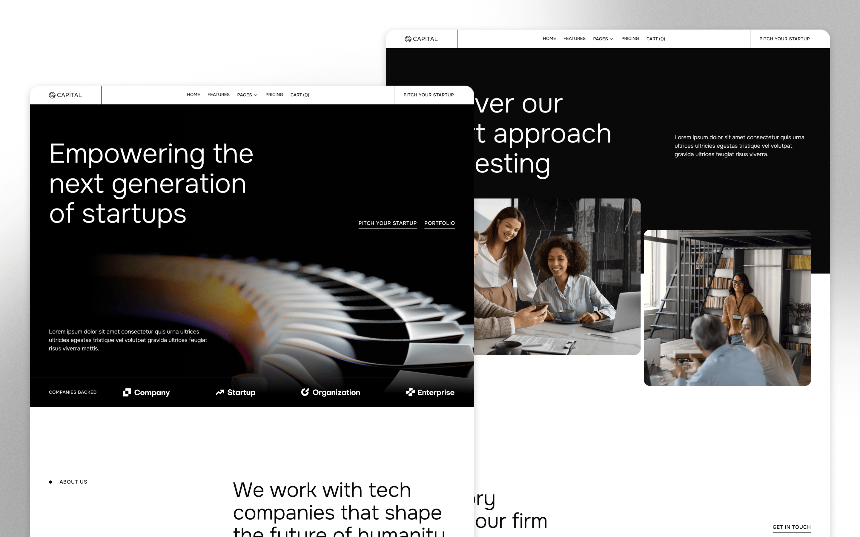 Capital Venture Capital Website Template by BRIX Agency