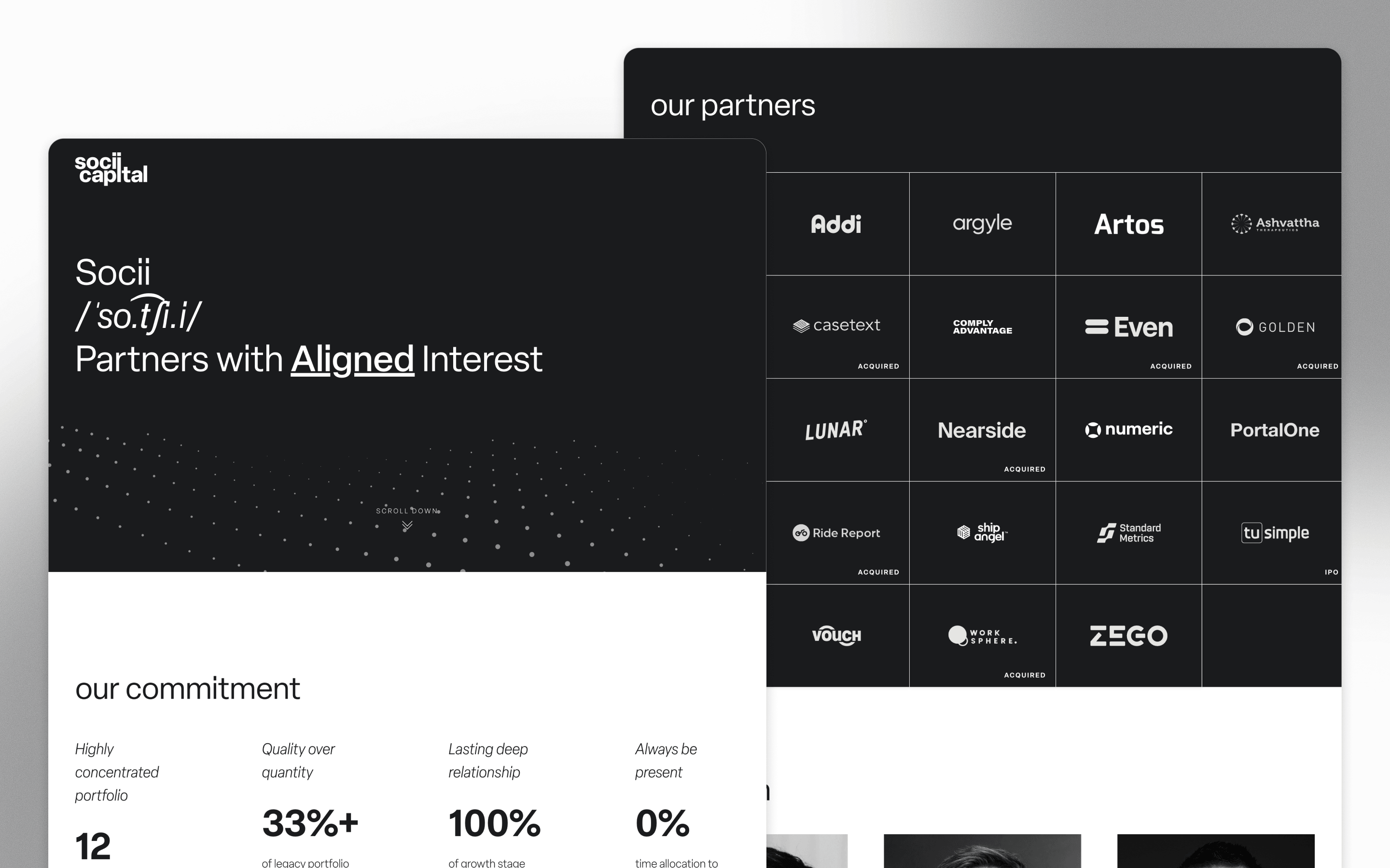 Socii Capital Venture Capital Website Design by Reactive Graphics