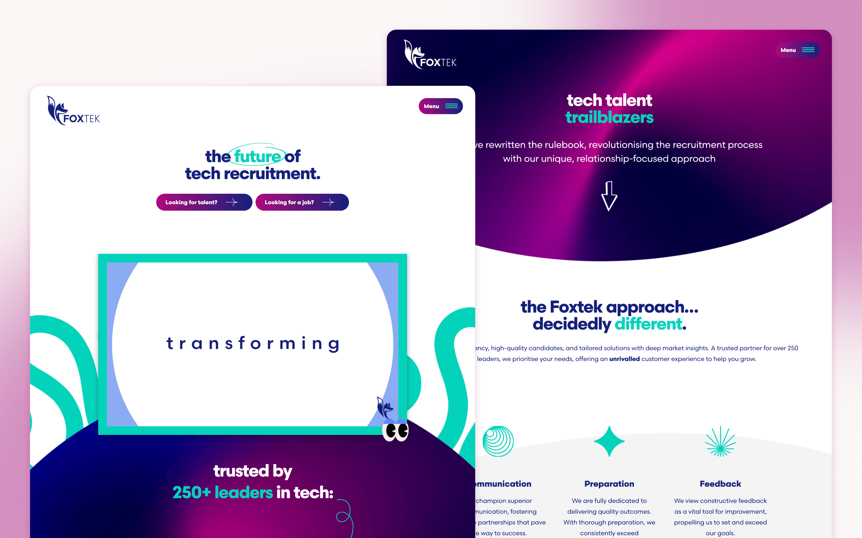 Foxtek Recruitment Website Design by Fifteen Ten