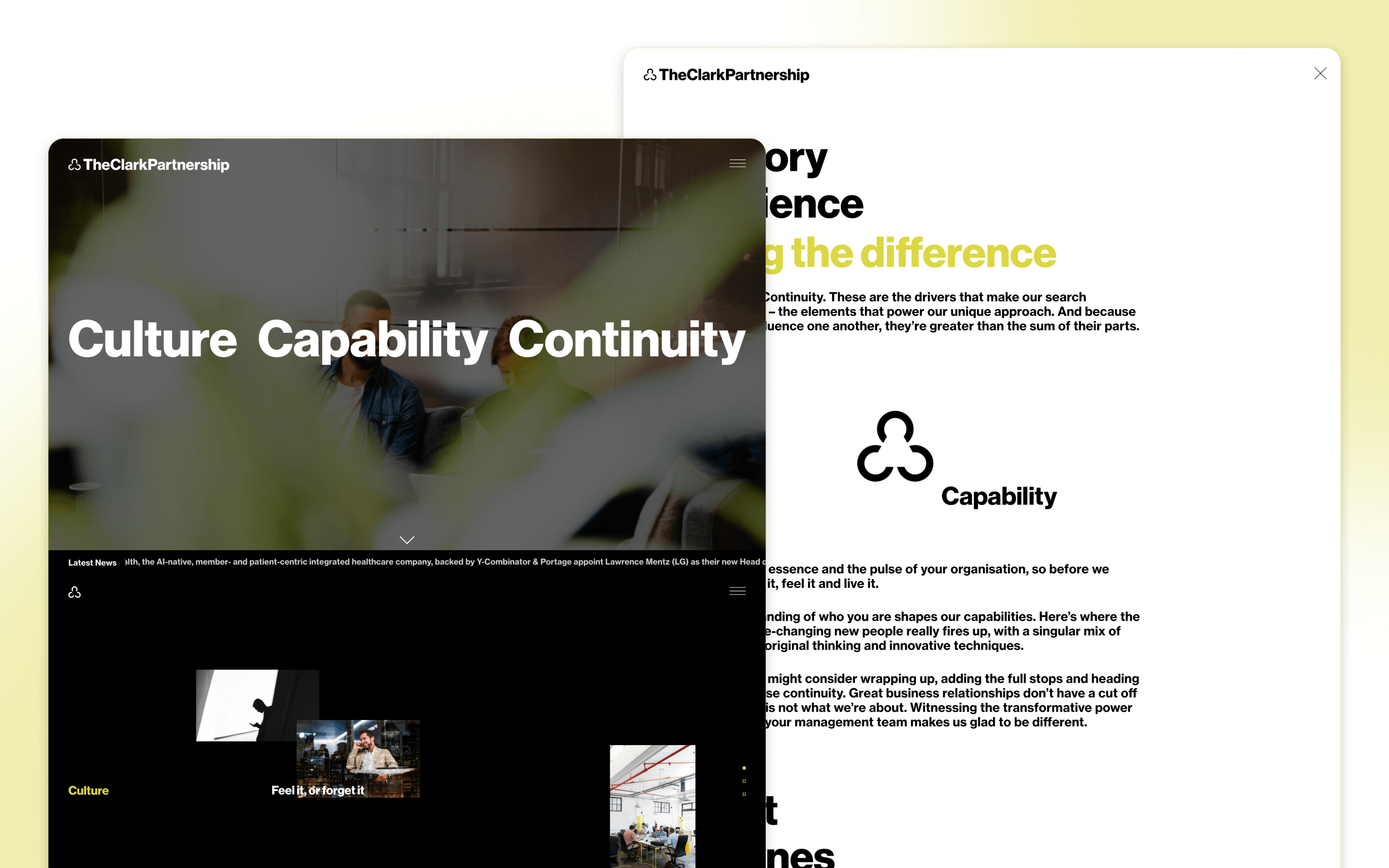 The Clark Partnership Recruitment Website Design by Ascend Studio