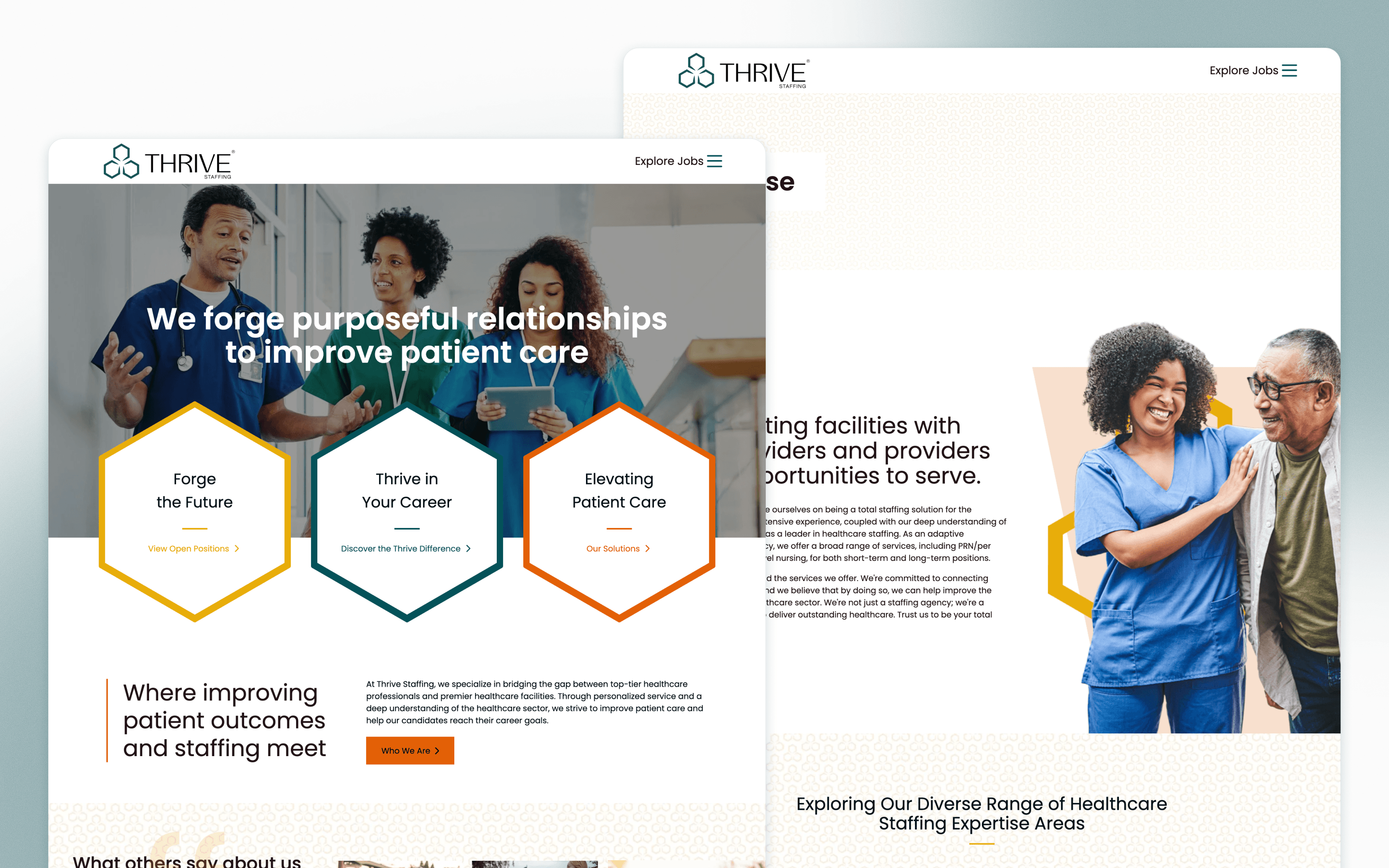 Thrive Staffing Recruitment Website Design by Recruiters Websites