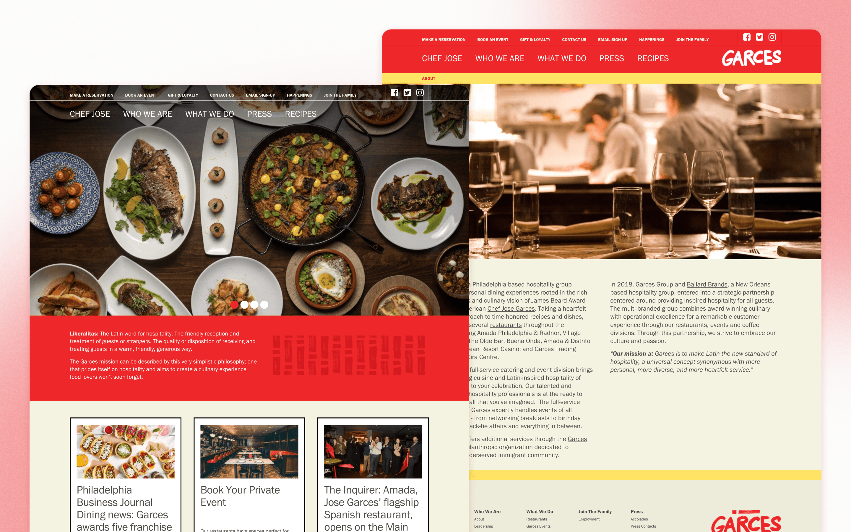 Garces Group Current Restaurant Website