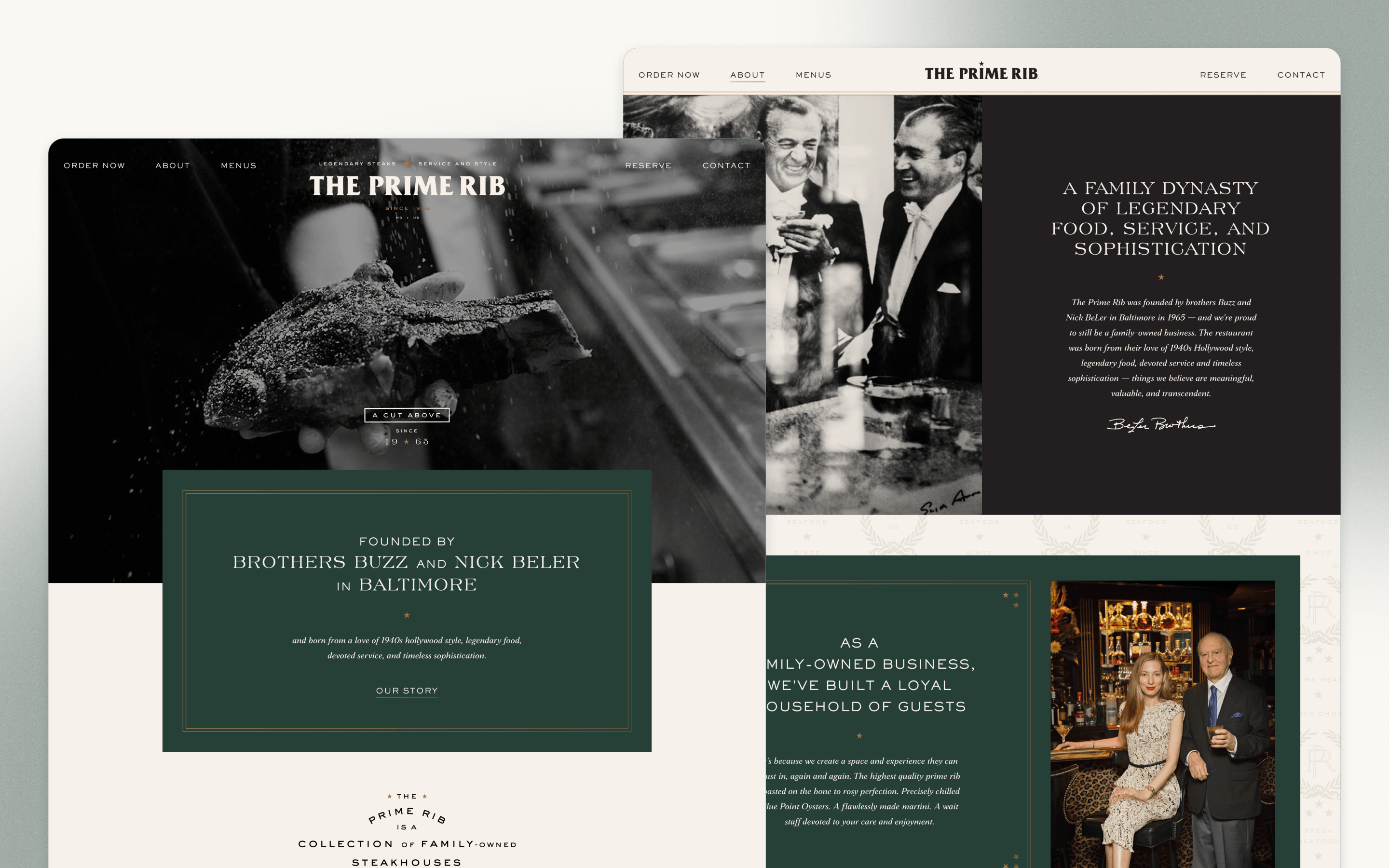 The Prime Rib Restaurant Website Design by SDCO Partners