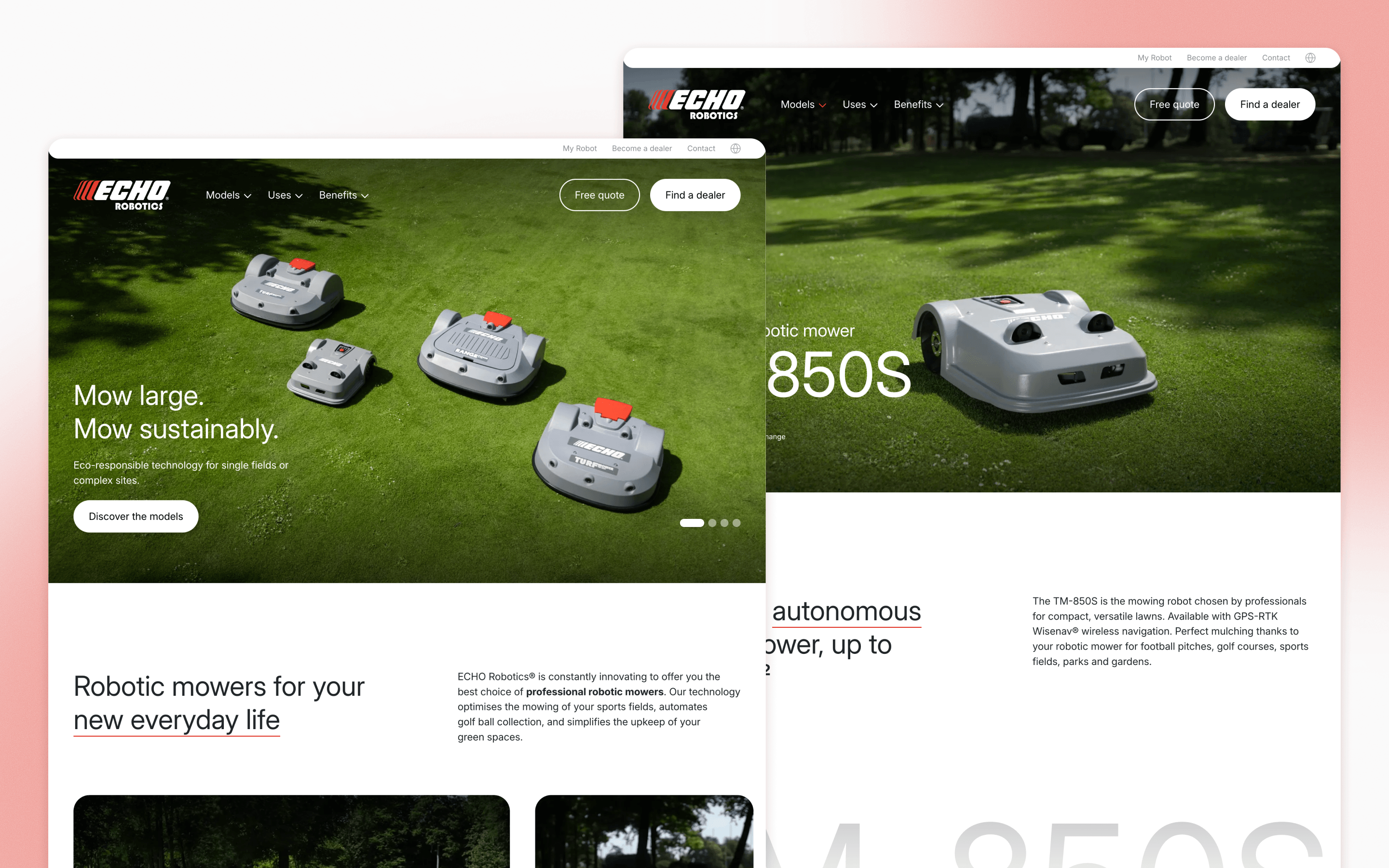 ECHO Robotics Website Development by Andromede