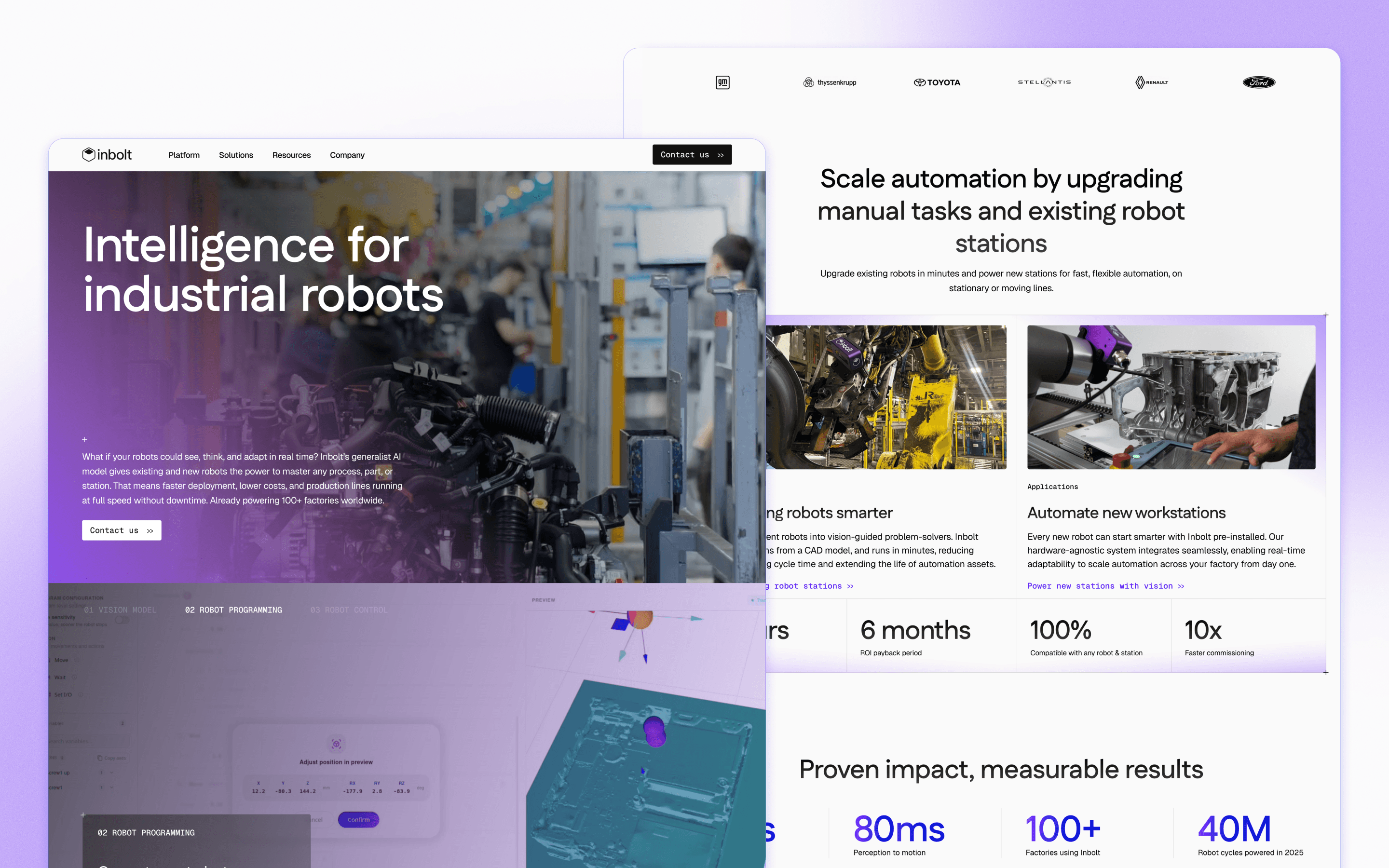 Inbolt Robotics Website Design by Ansot