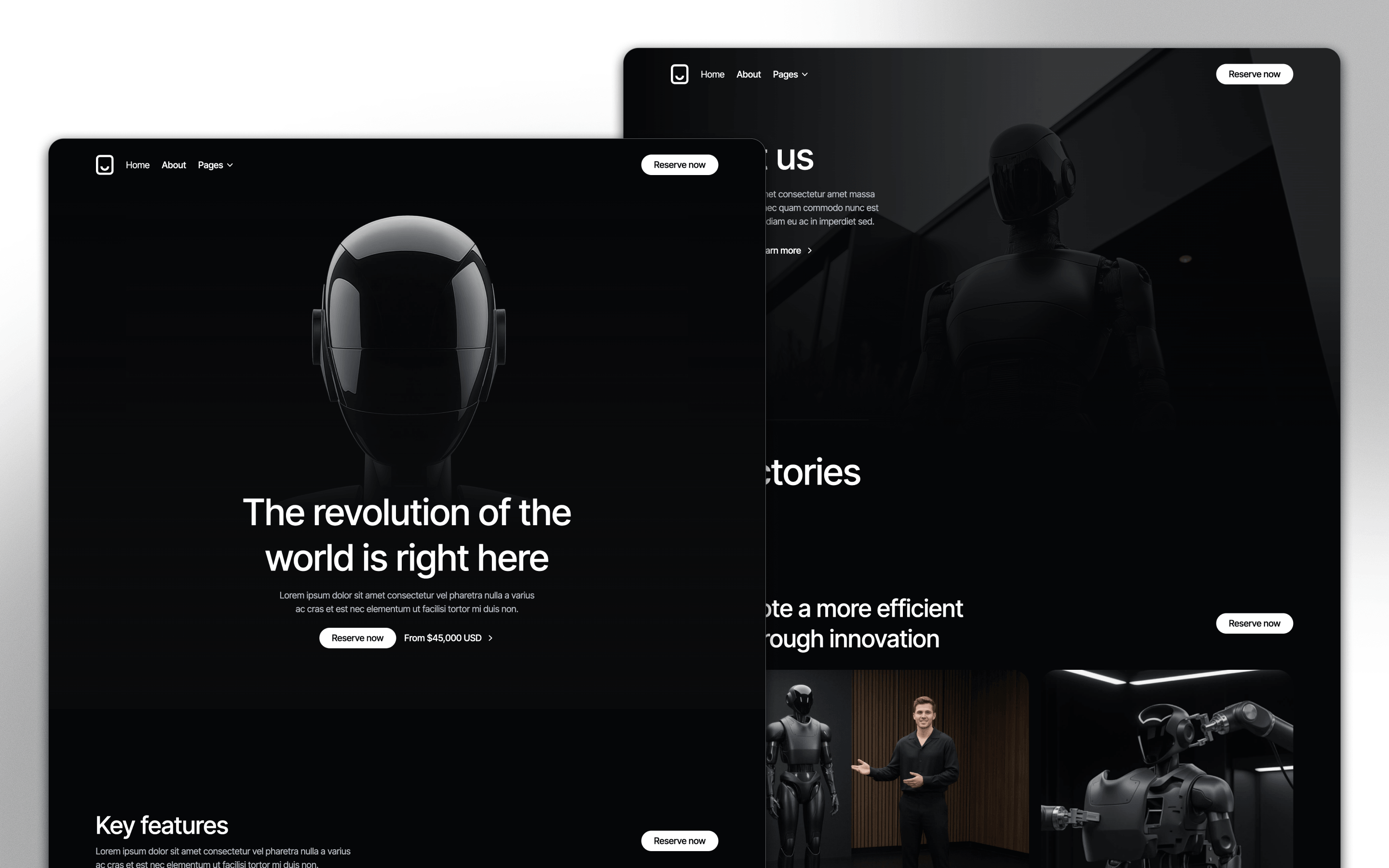 Robotflow Robotics Website Template by BRIX Agency
