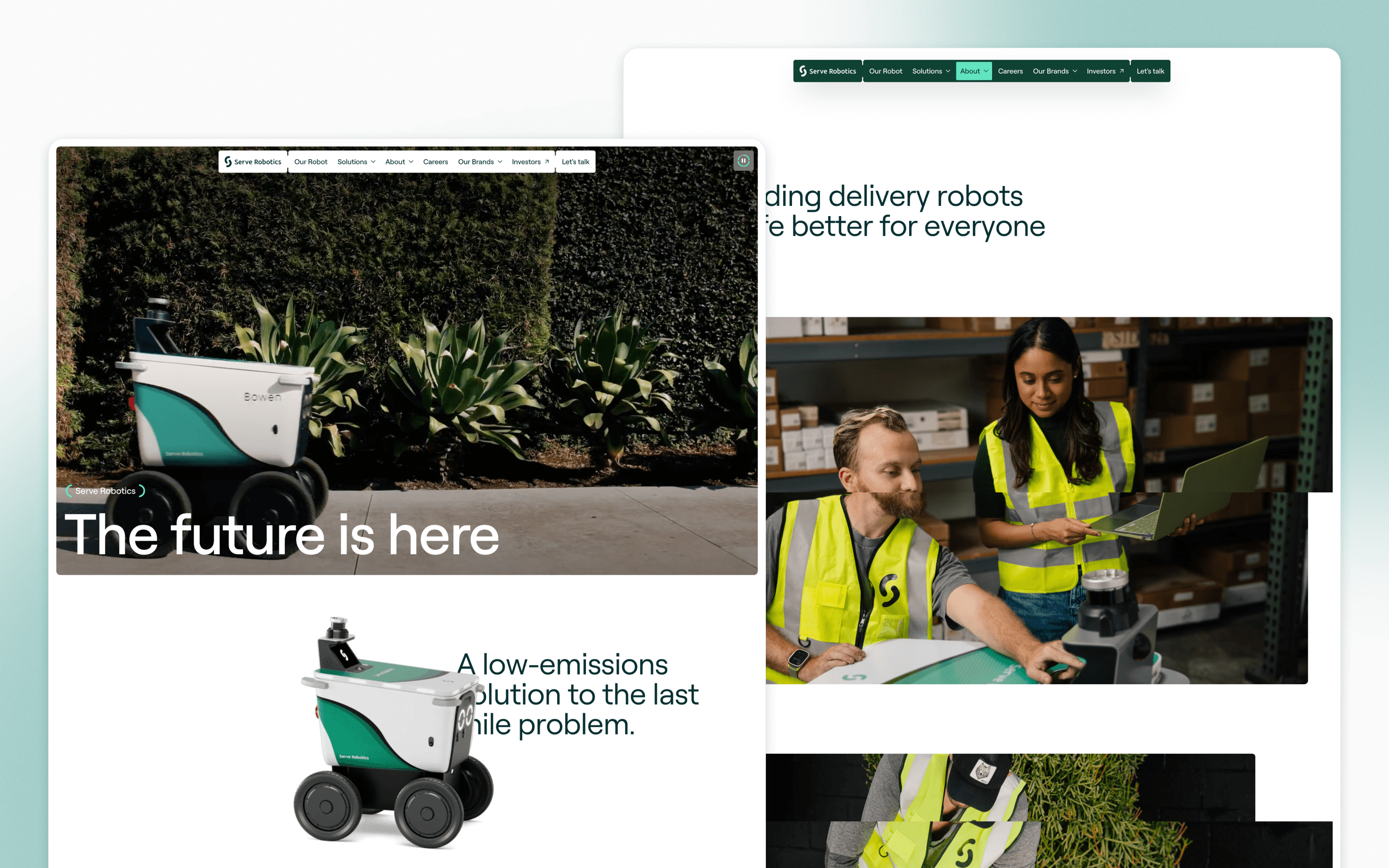 Serve Robotics Website Design by WILD