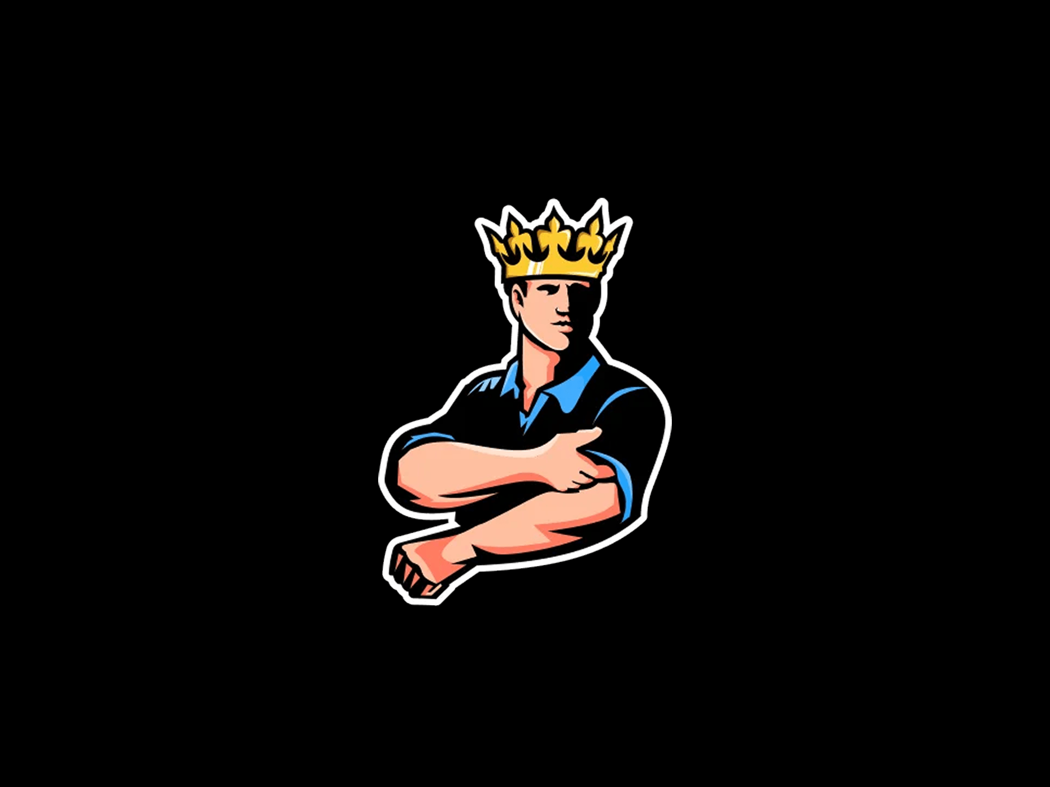 King Contractor Agency Roofing Website Design Agency for Bold Visual Design Logo