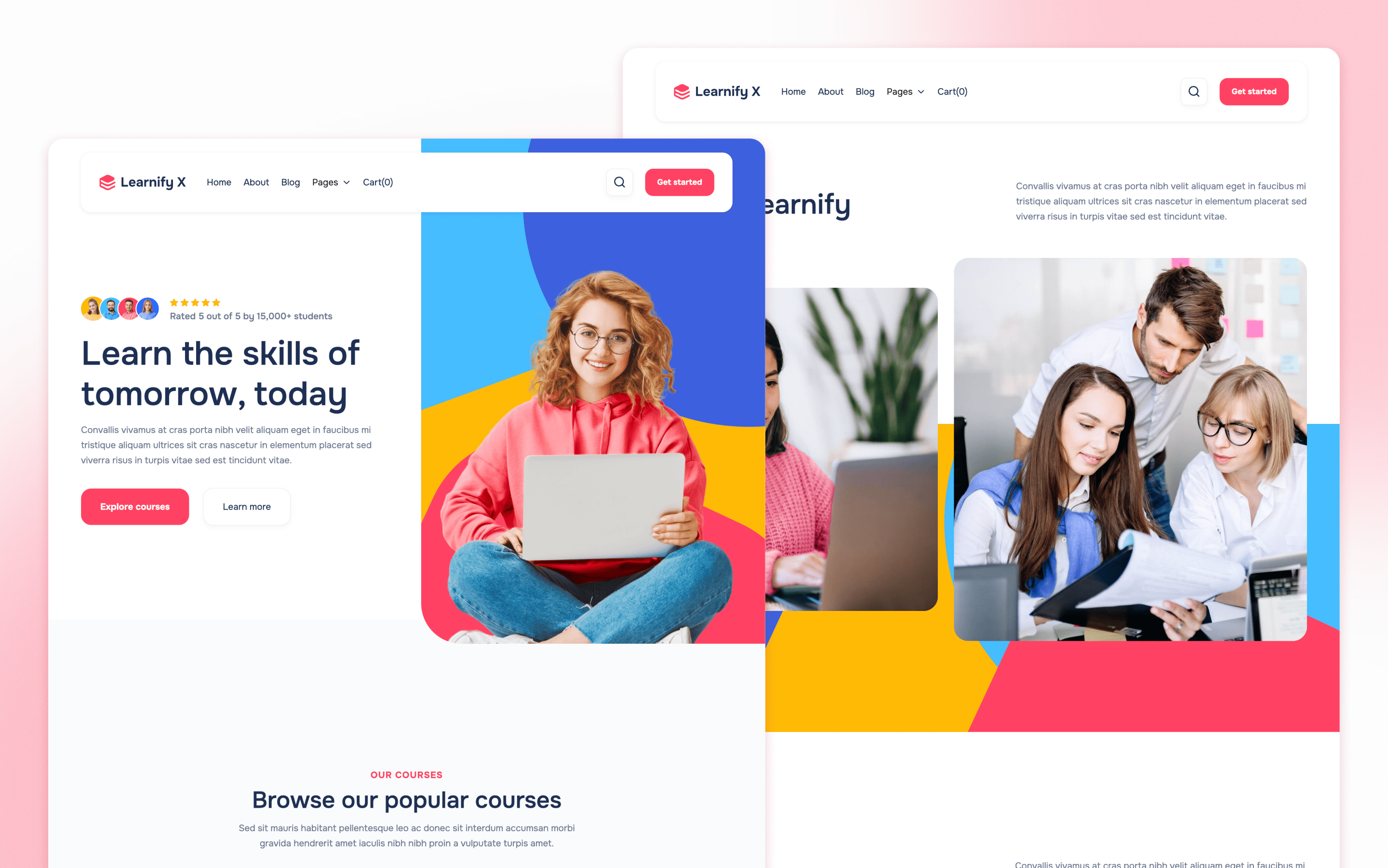Learnify X Online Education Website Template by BRIX Agency