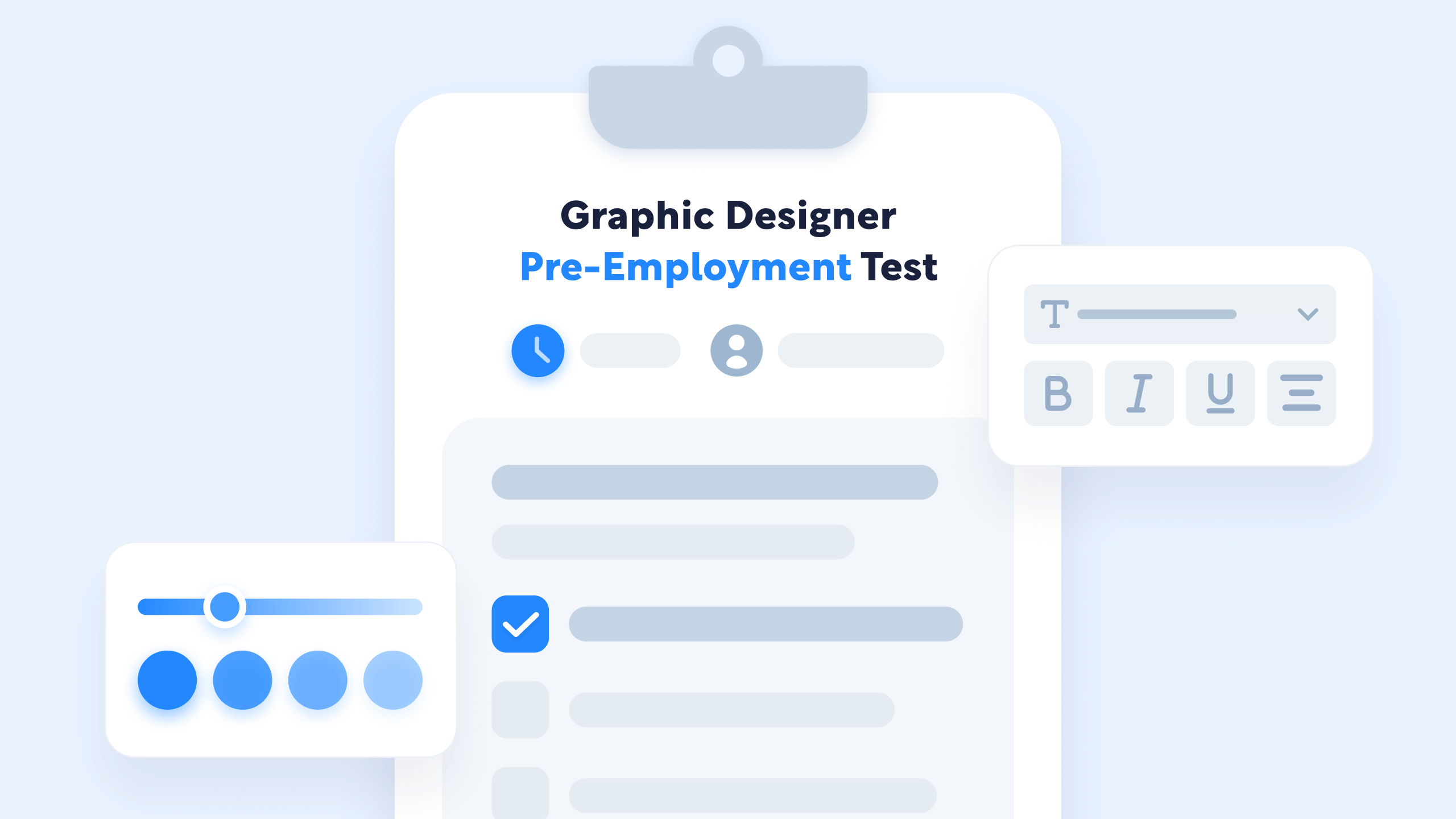 Graphic designer pre-employment test