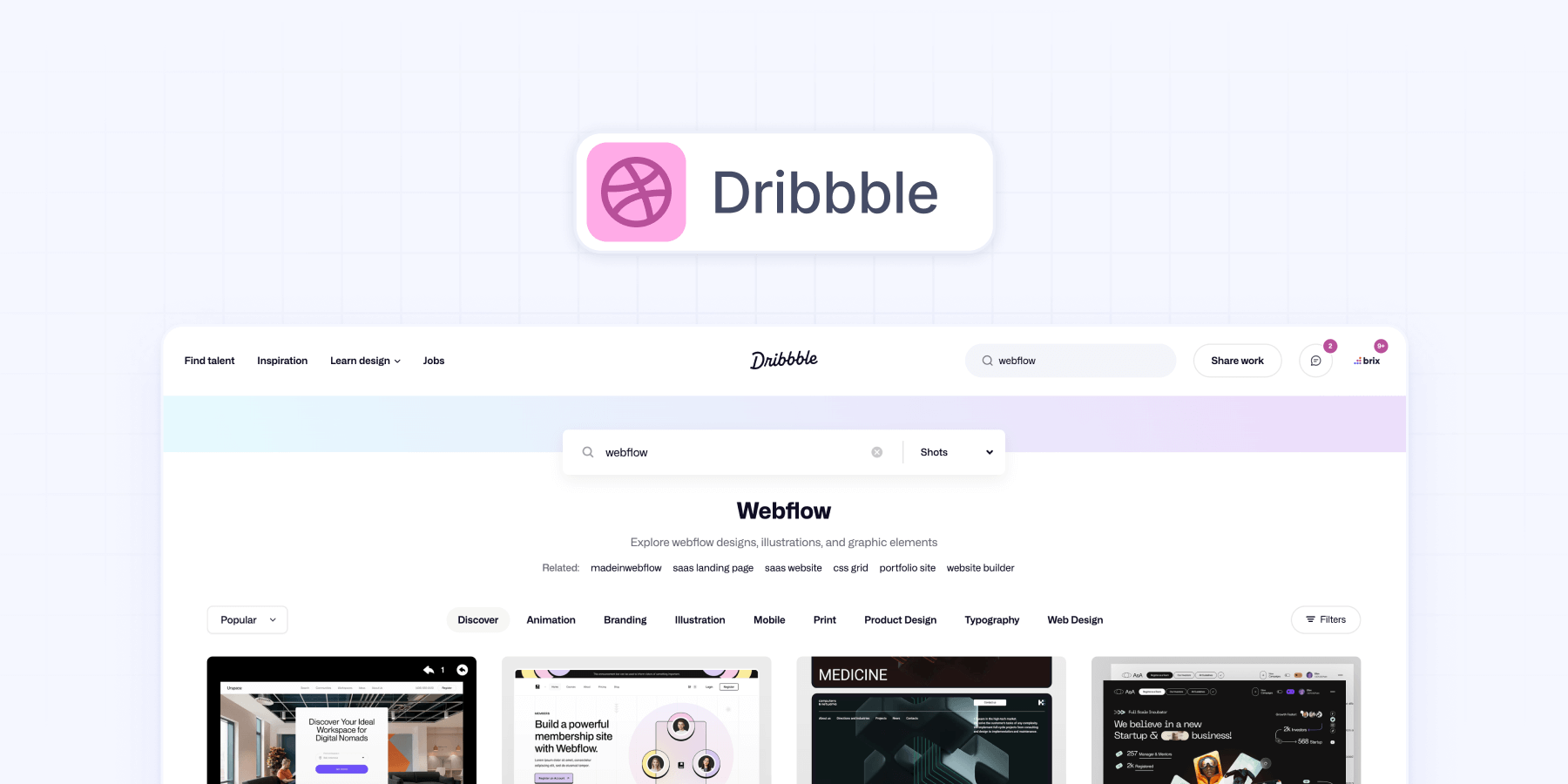 Find Webflow Agencies on Dribbble