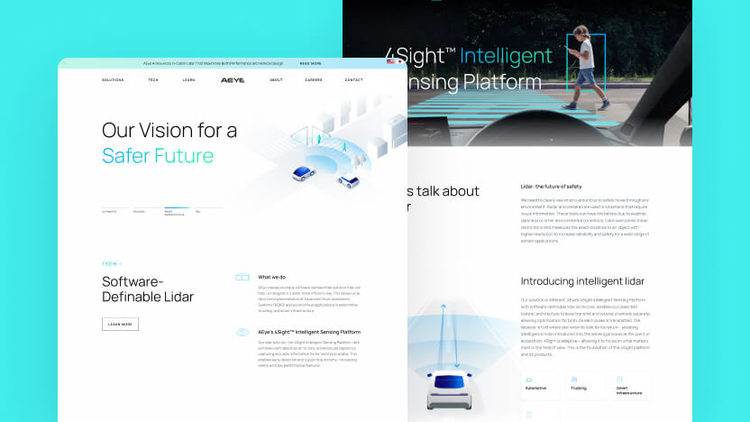 AEYE Top AI Computer Vision Web Design