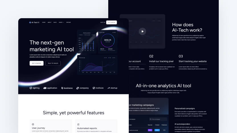 AI-Tech X Top AI Sentiment Analysis Web Design